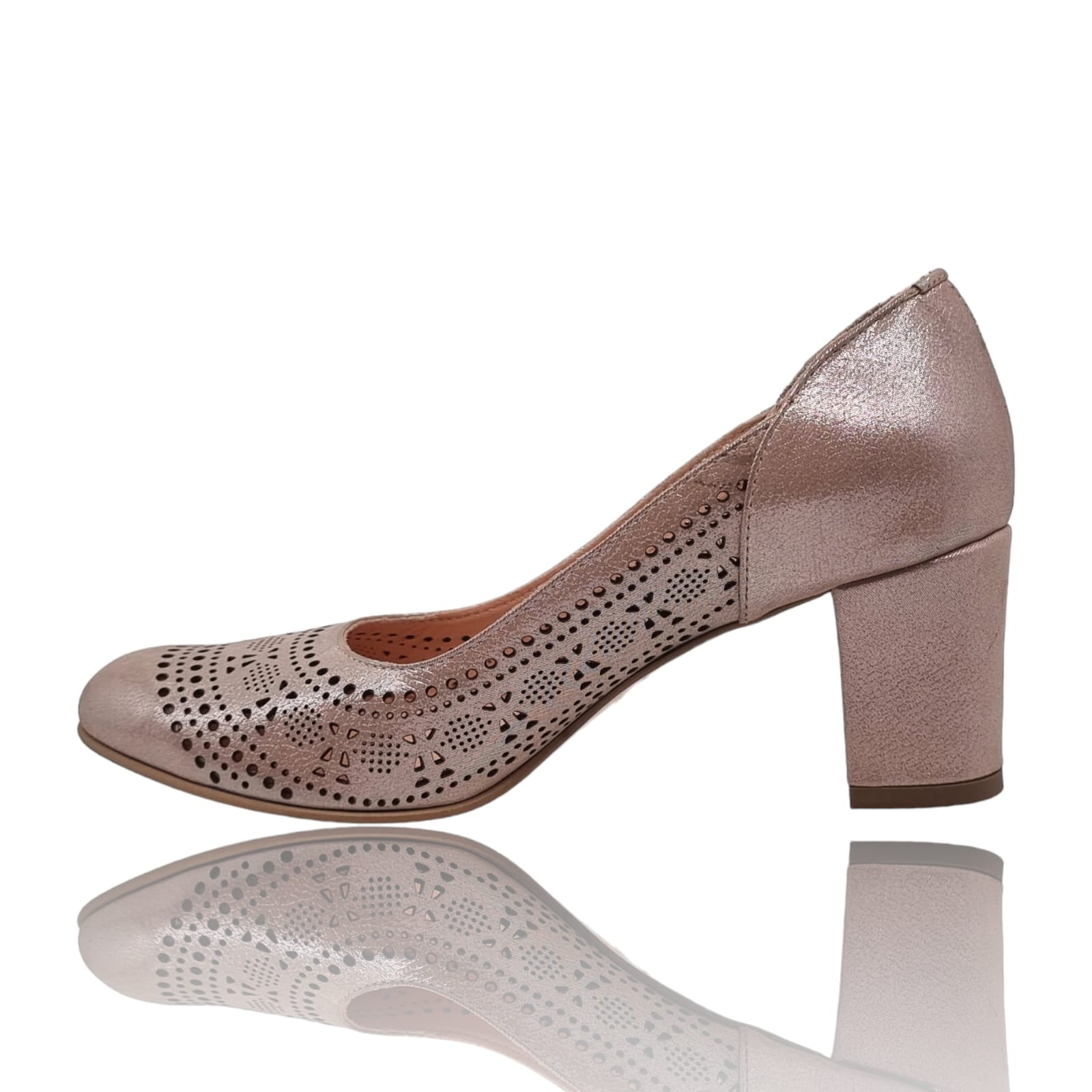 Pantofi Damă Eleganți Din Piele Naturală Nude 20768