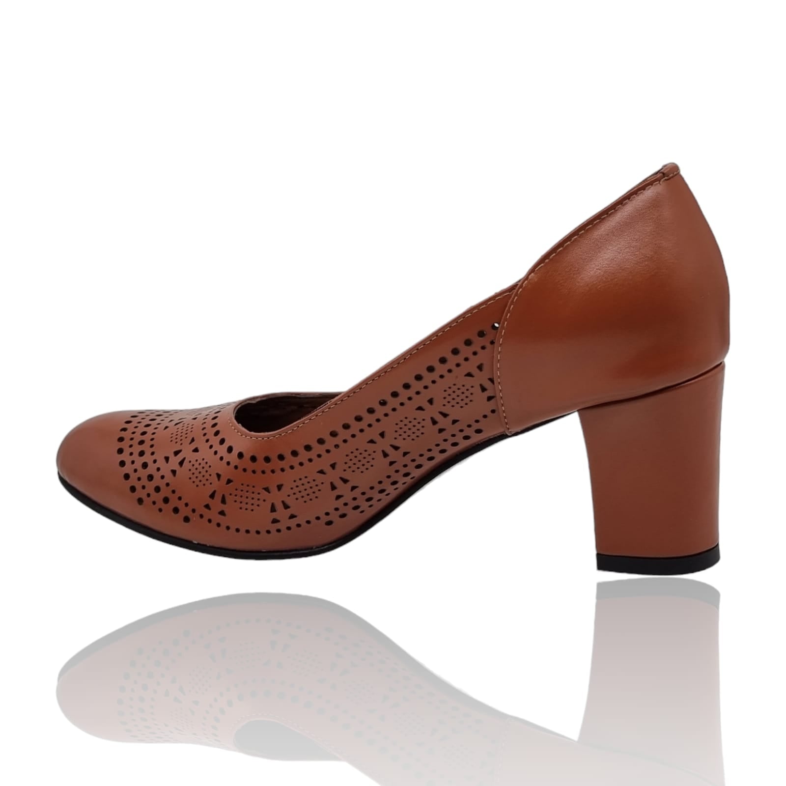 Pantofi Damă Eleganți Din Piele Naturală Maro 20770
