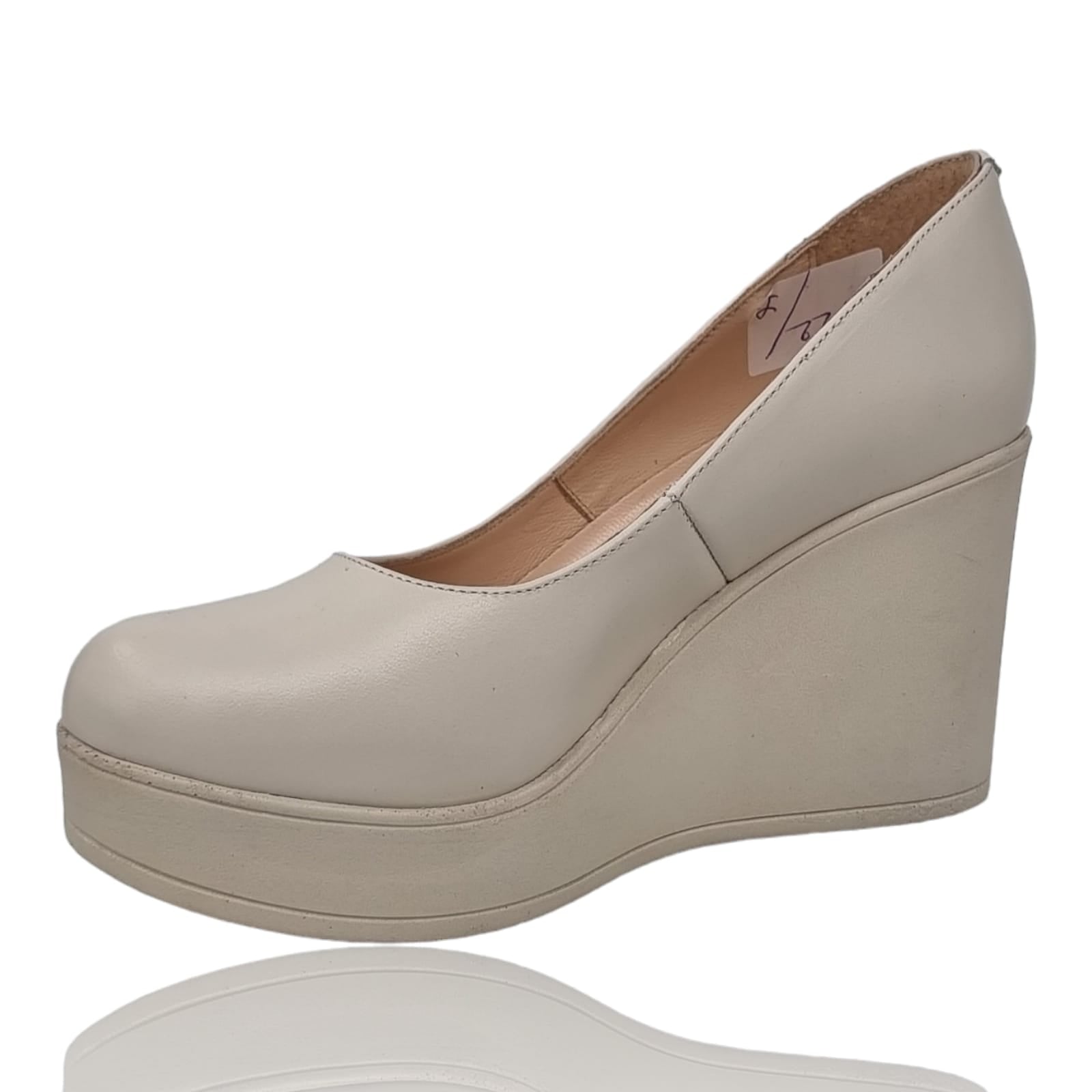 Pantofi Damă Eleganți Din Piele Naturală Albă 20783