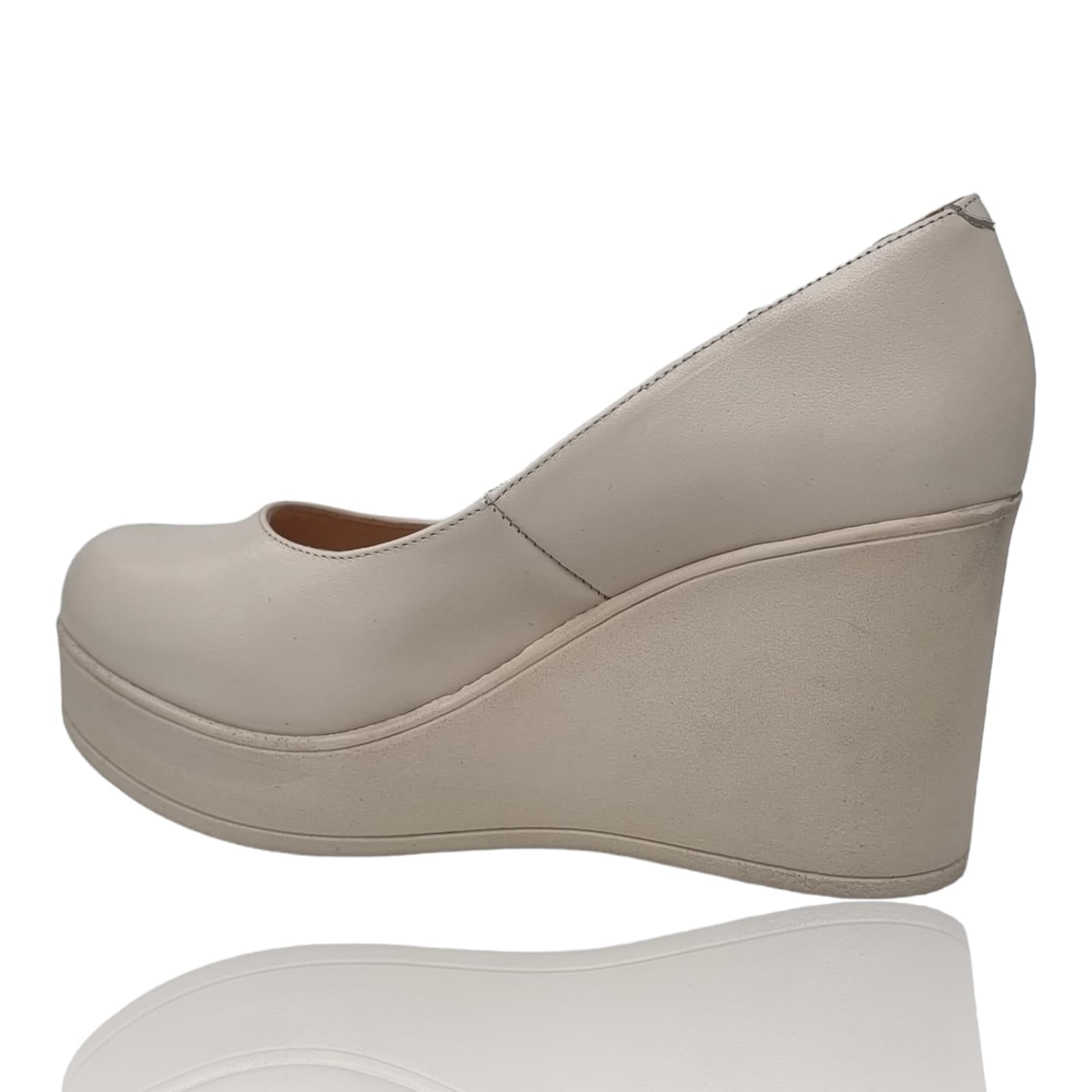 Pantofi Damă Eleganți Din Piele Naturală Albă 20783