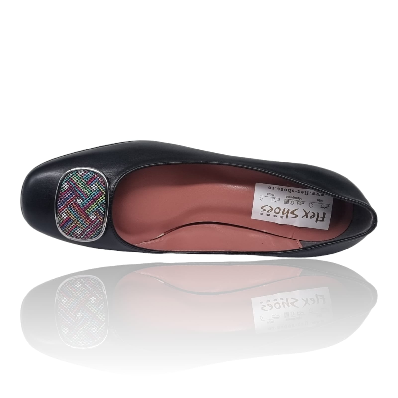 Pantofi Damă Eleganți Din Piele Naturală Neagră 20822