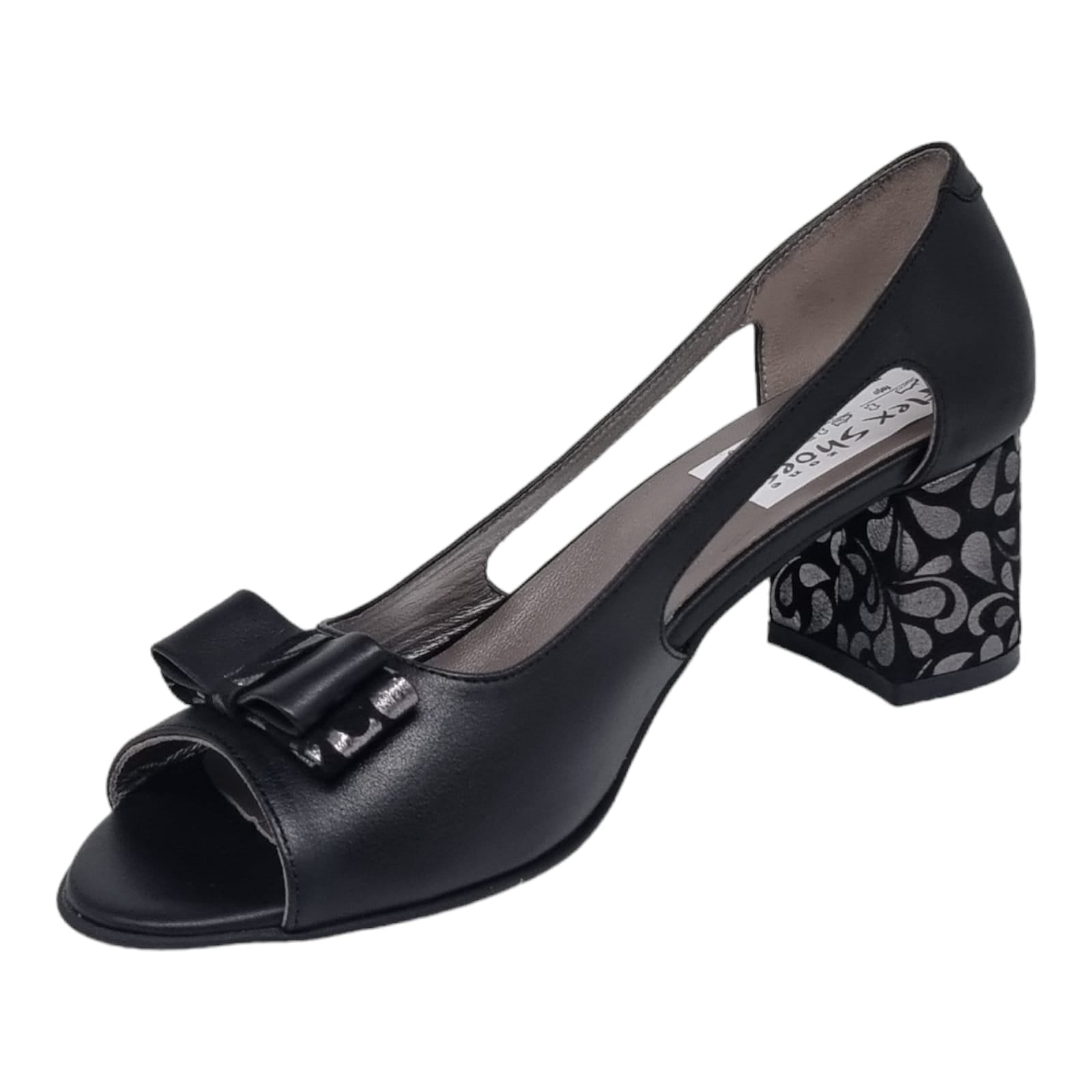 Pantofi Damă Eleganți Din Piele Naturală Neagra 20265