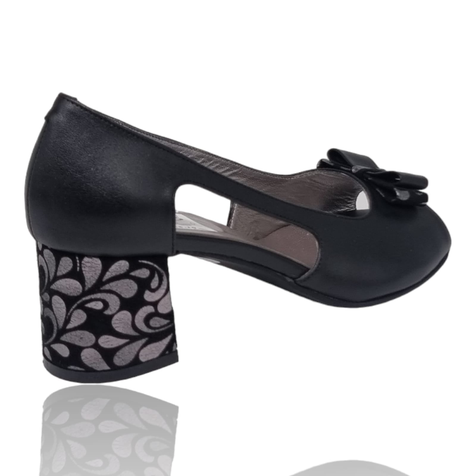 Pantofi Damă Eleganți Din Piele Naturală Neagra 20265