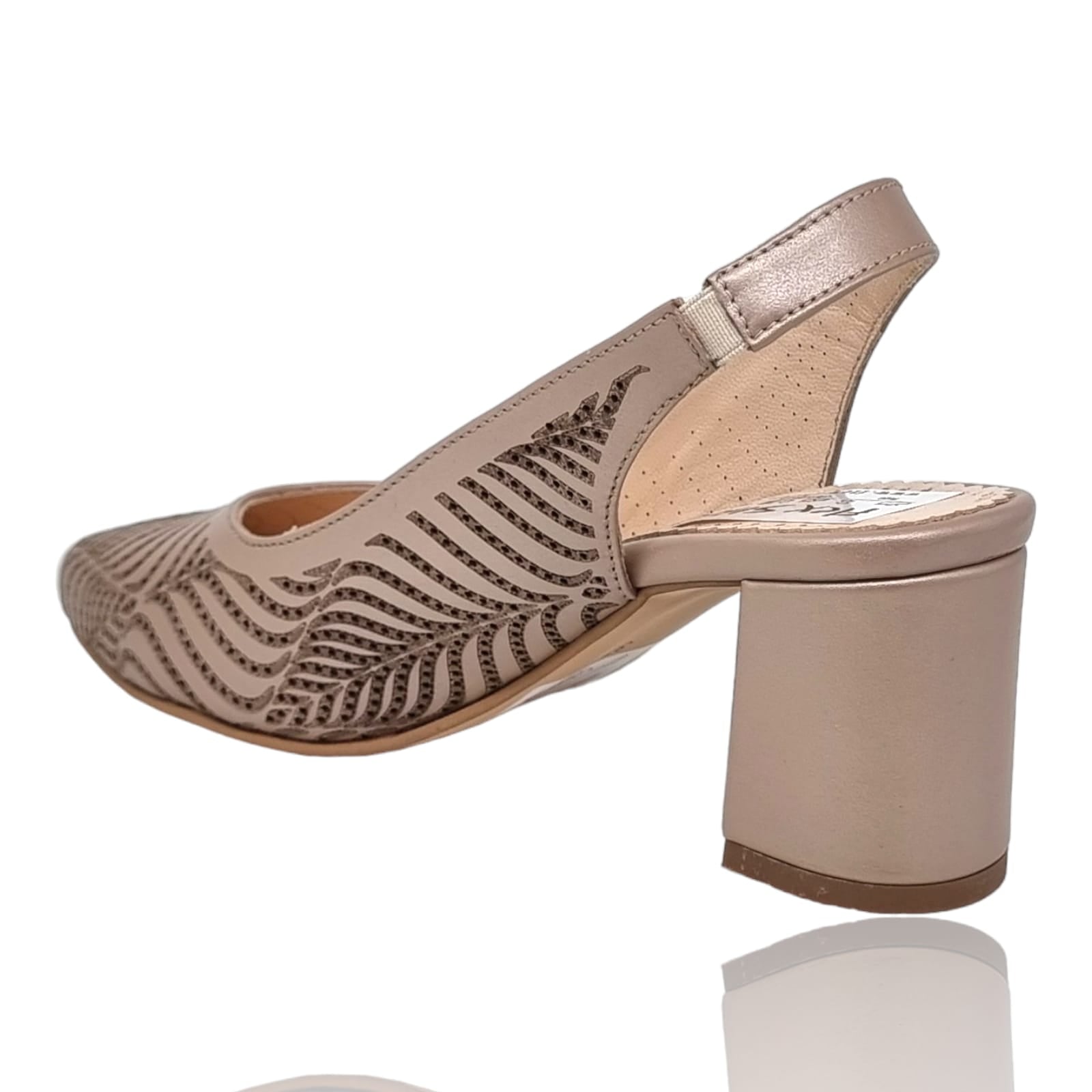 Pantofi Damă Eleganți Din Piele Naturală Nude Imp 20495
