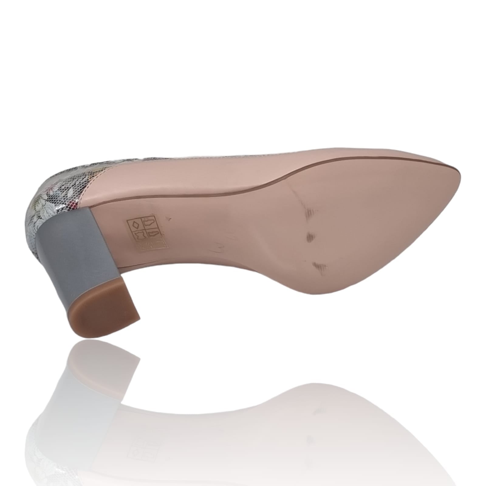 Pantofi Damă Eleganți Din Piele Naturală Pudra 20824