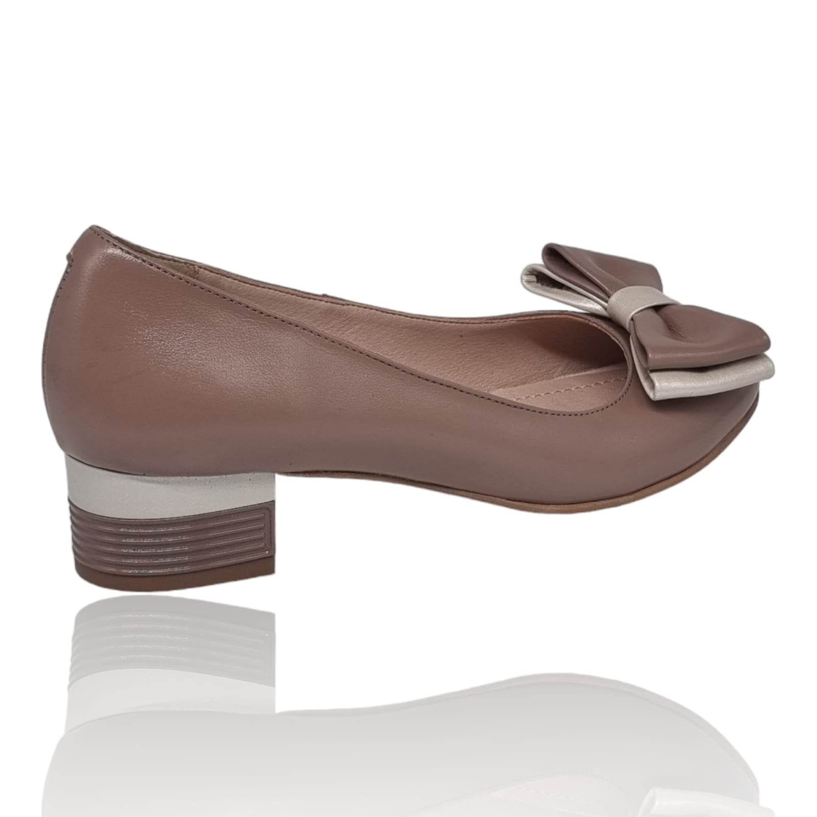 Pantofi Damă Eleganți Din Piele Naturală Capucino 20826