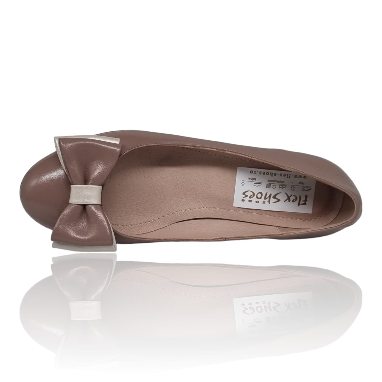 Pantofi Damă Eleganți Din Piele Naturală Capucino 20826