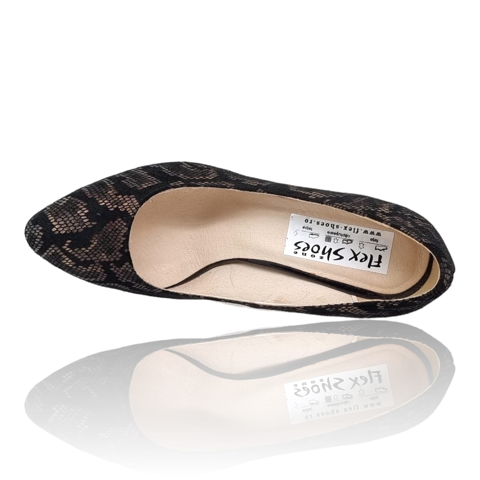 Pantofi Damă Eleganți Din Piele Naturală Neagră 20815