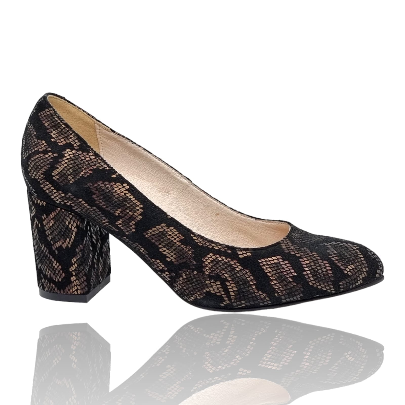 Pantofi Damă Eleganți Din Piele Naturală Neagră 20815