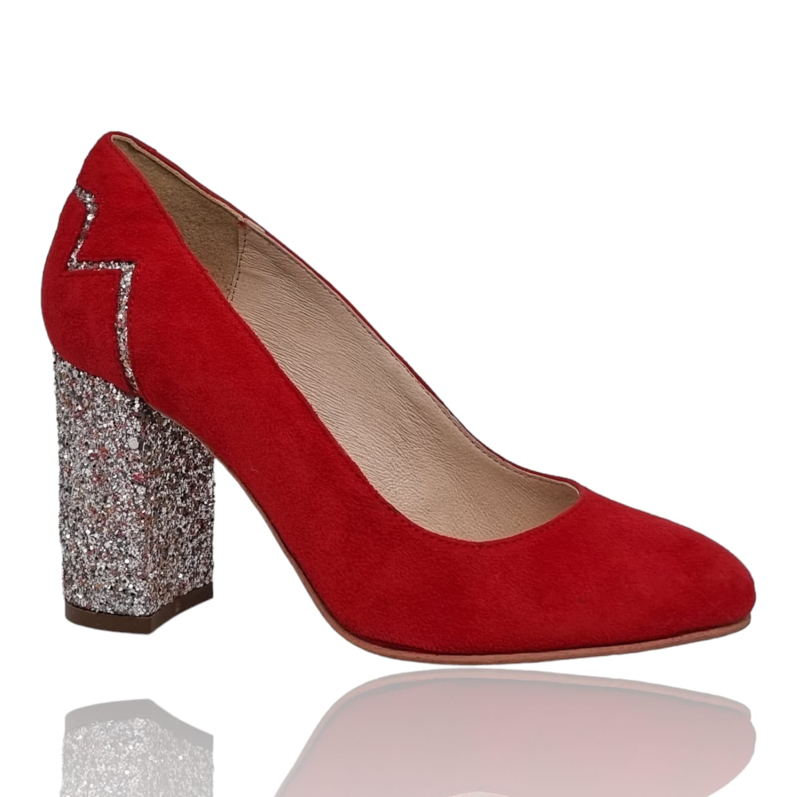 Pantofi Damă Eleganți Din Piele Naturală Roșie 20816