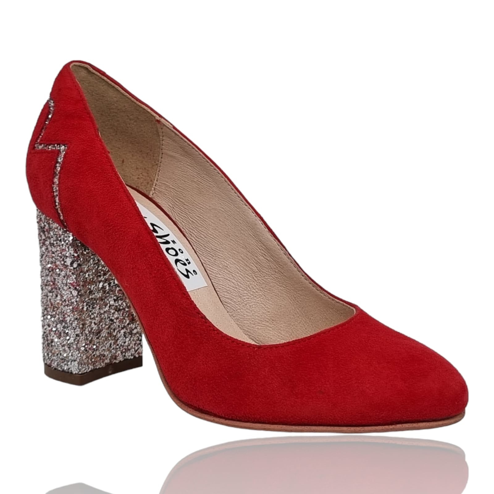 Pantofi Damă Eleganți Din Piele Naturală Roșie 20816