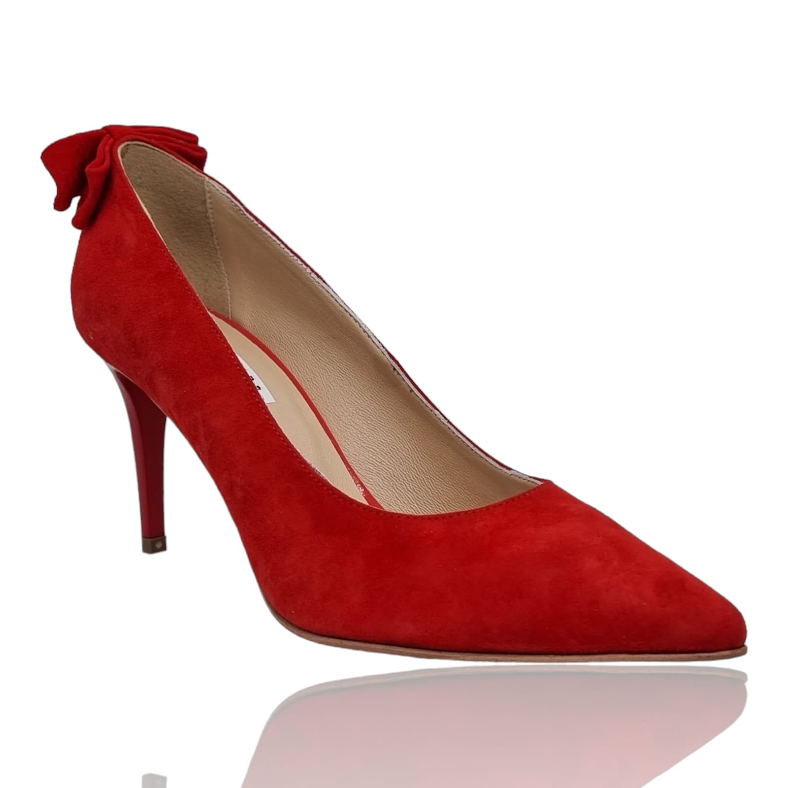 Pantofi Damă Eleganți Din Piele Naturală Roșie 20817