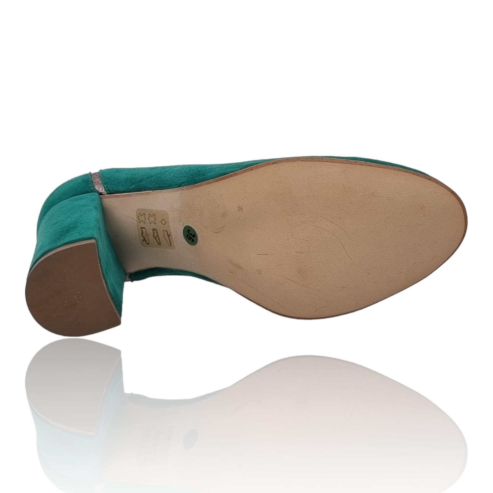 Pantofi Damă Eleganți Din Piele Naturală Verde 20818