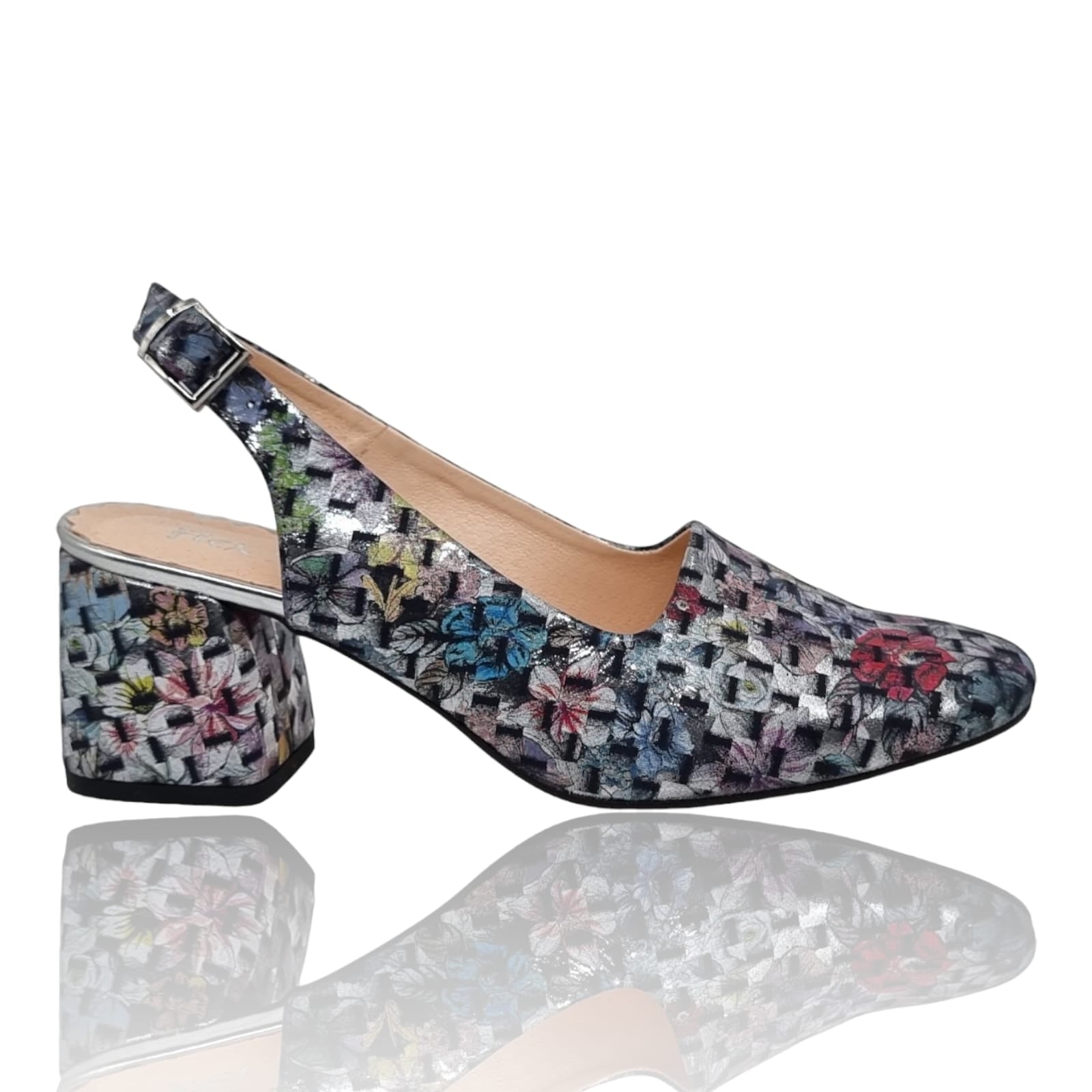 Pantofi Damă Eleganți Din Piele Naturală Gri Imp Fl 20498