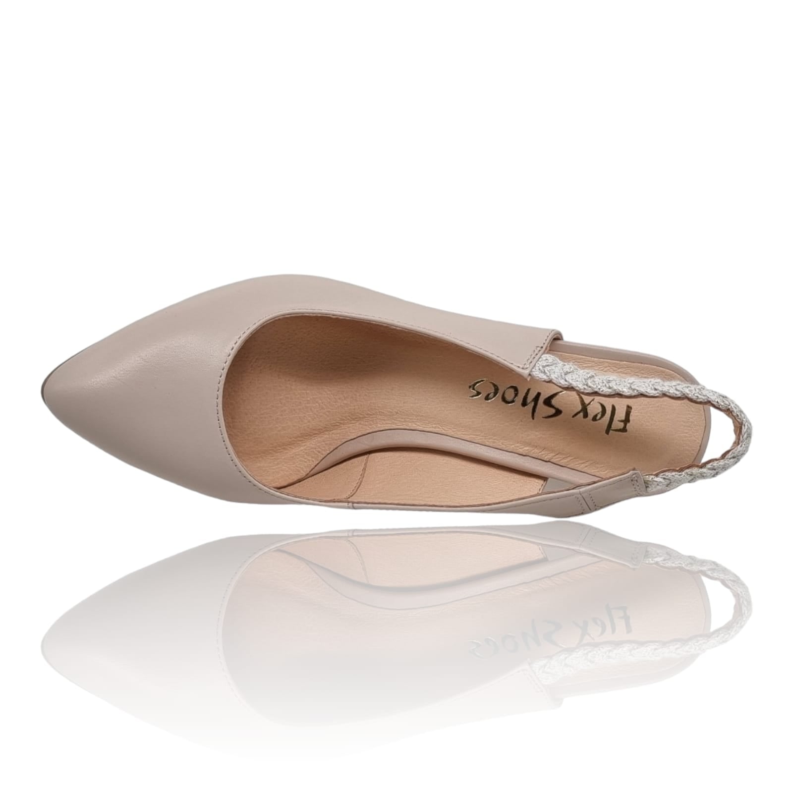 Pantofi Damă Eleganți Din Piele Naturală Nude 20499