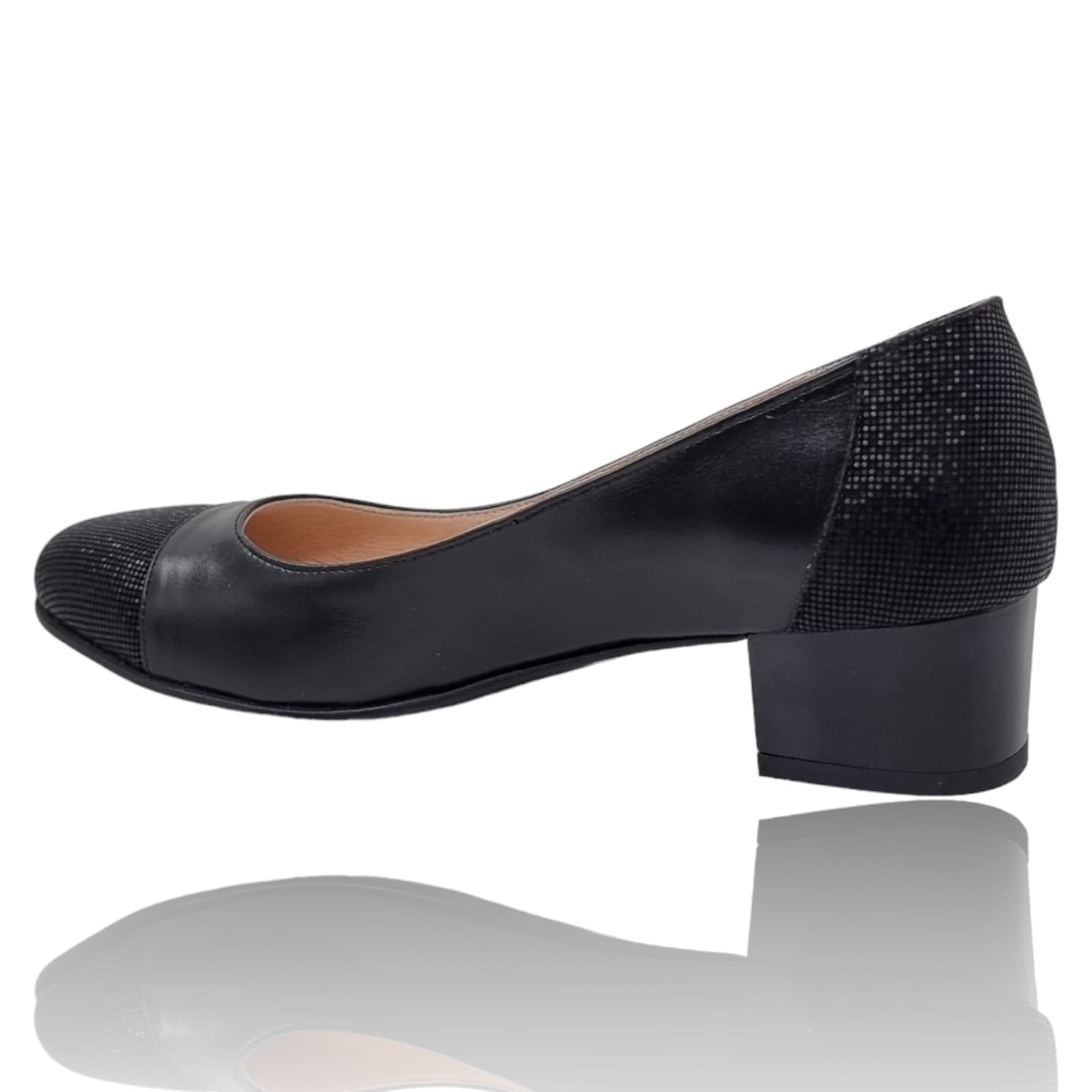 Pantofi Damă Eleganți Din Piele Naturală Neagră 20298
