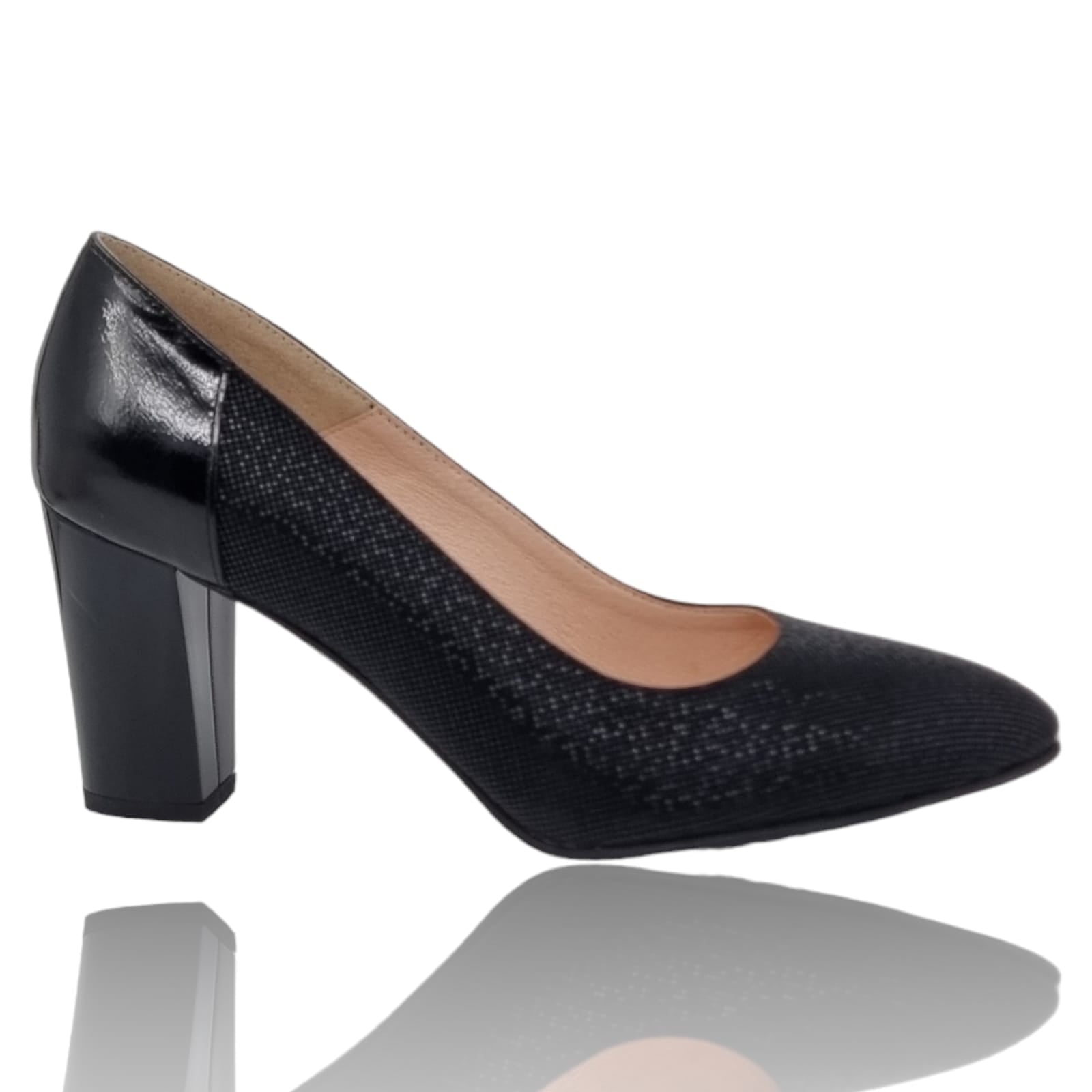 Pantofi Damă Eleganți Din Piele Naturală Neagră 20326