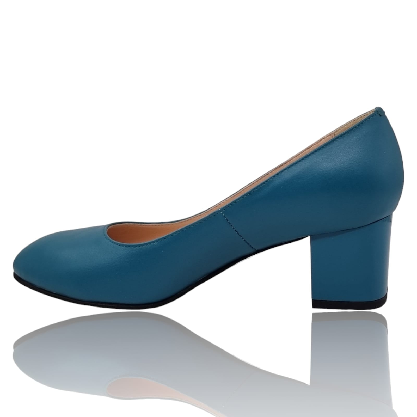Pantofi Damă Eleganți Din Piele Naturală Blue 20328