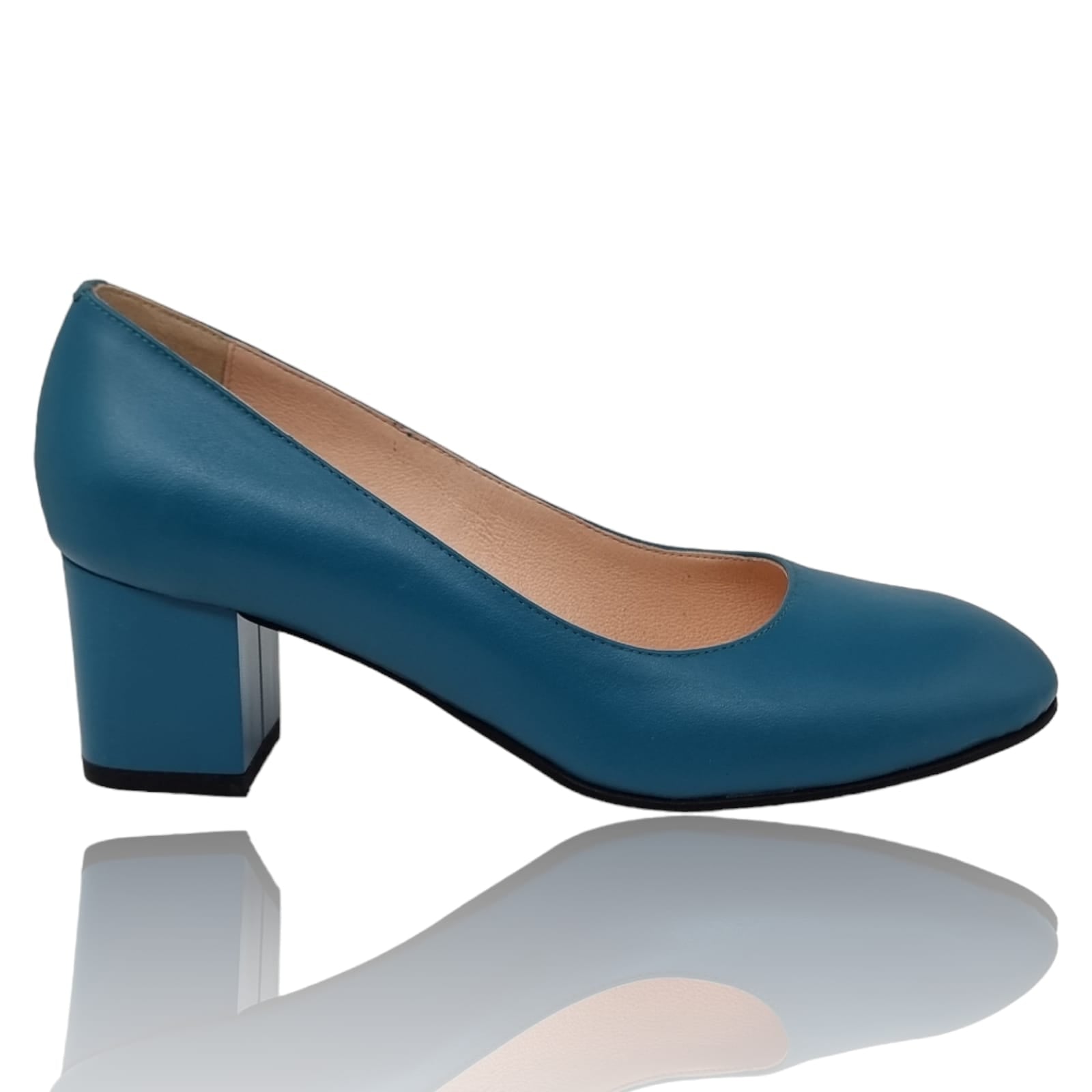 Pantofi Damă Eleganți Din Piele Naturală Blue 20328