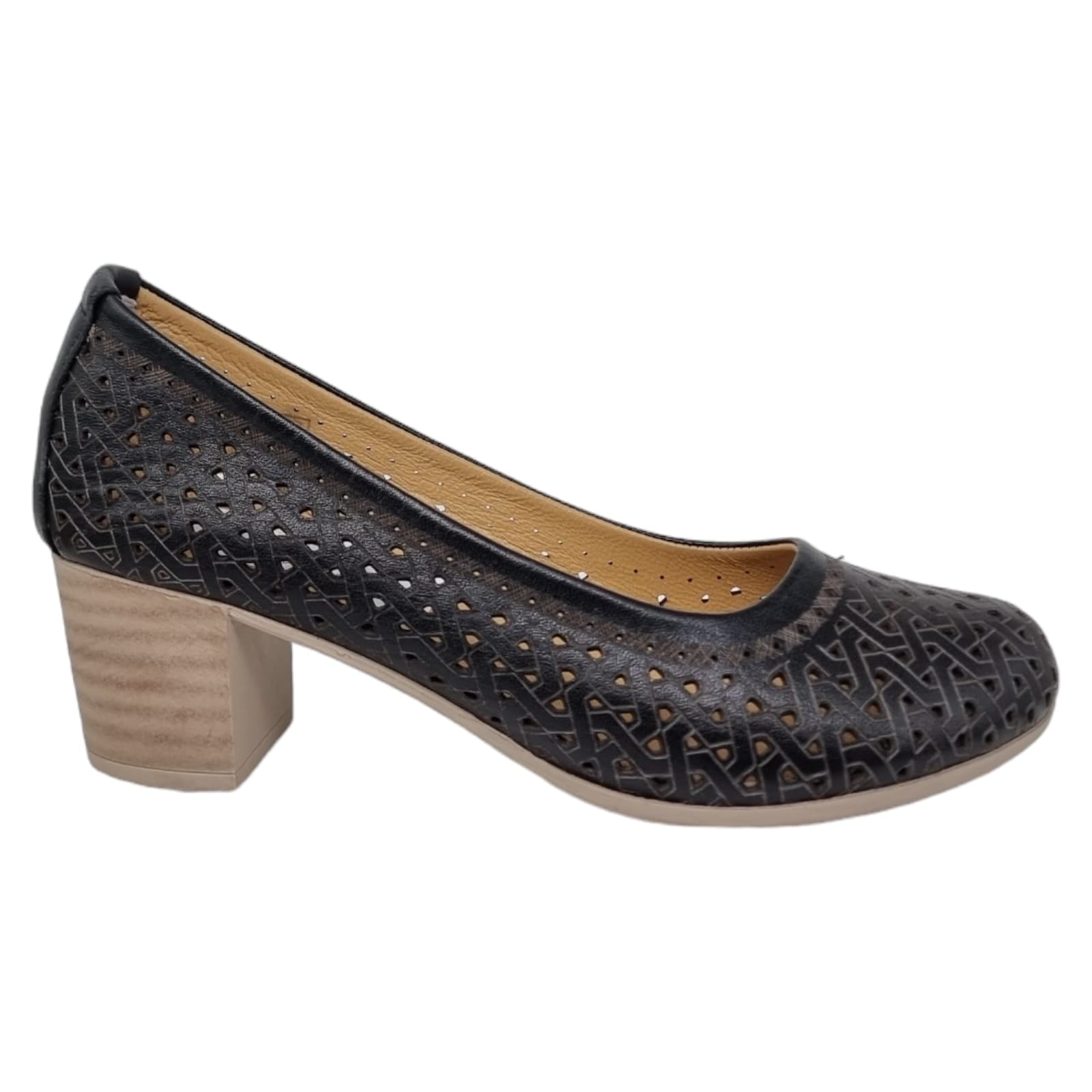 Pantofi Damă Casual Confort Din Piele Naturală Neagră 25348
