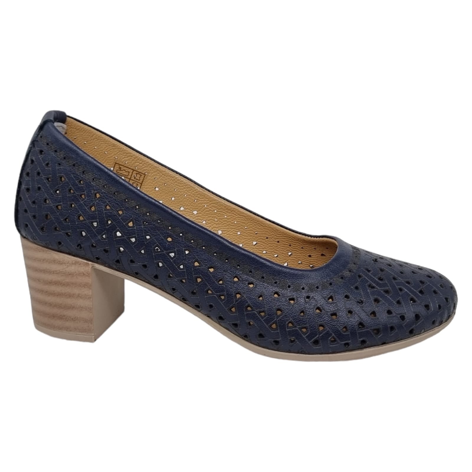 Pantofi Damă Casual Confort Din Piele Blue 25351