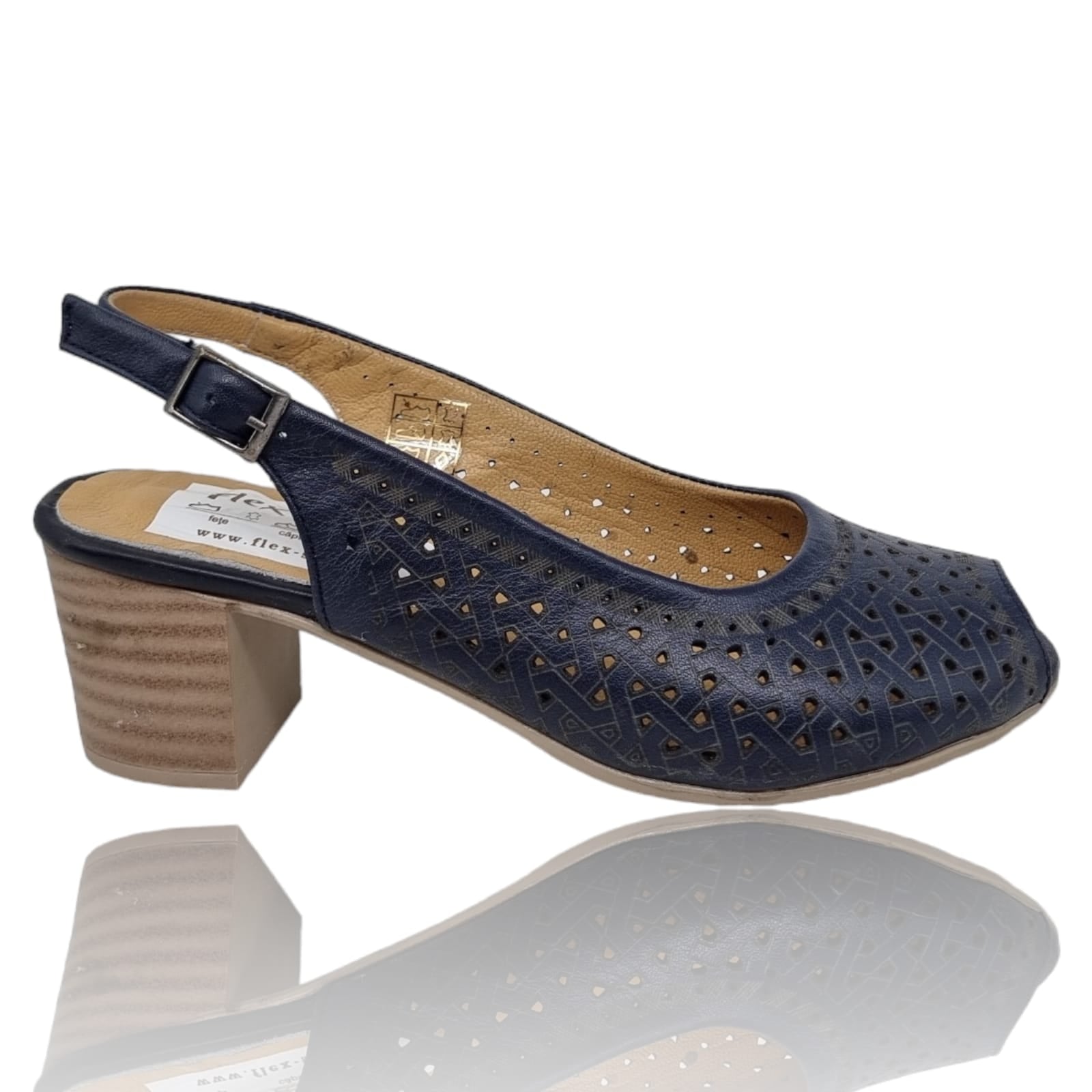 Sandale Damă Casual Din Piele Naturală Blue 13722