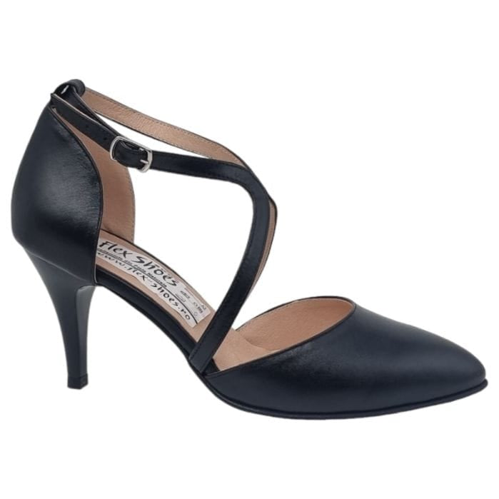 Pantofi Eleganti din Piele Naturala Negru 20513