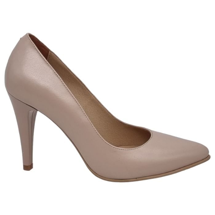 Pantofi Damă Eleganți Din Piele Naturală Nude 20402