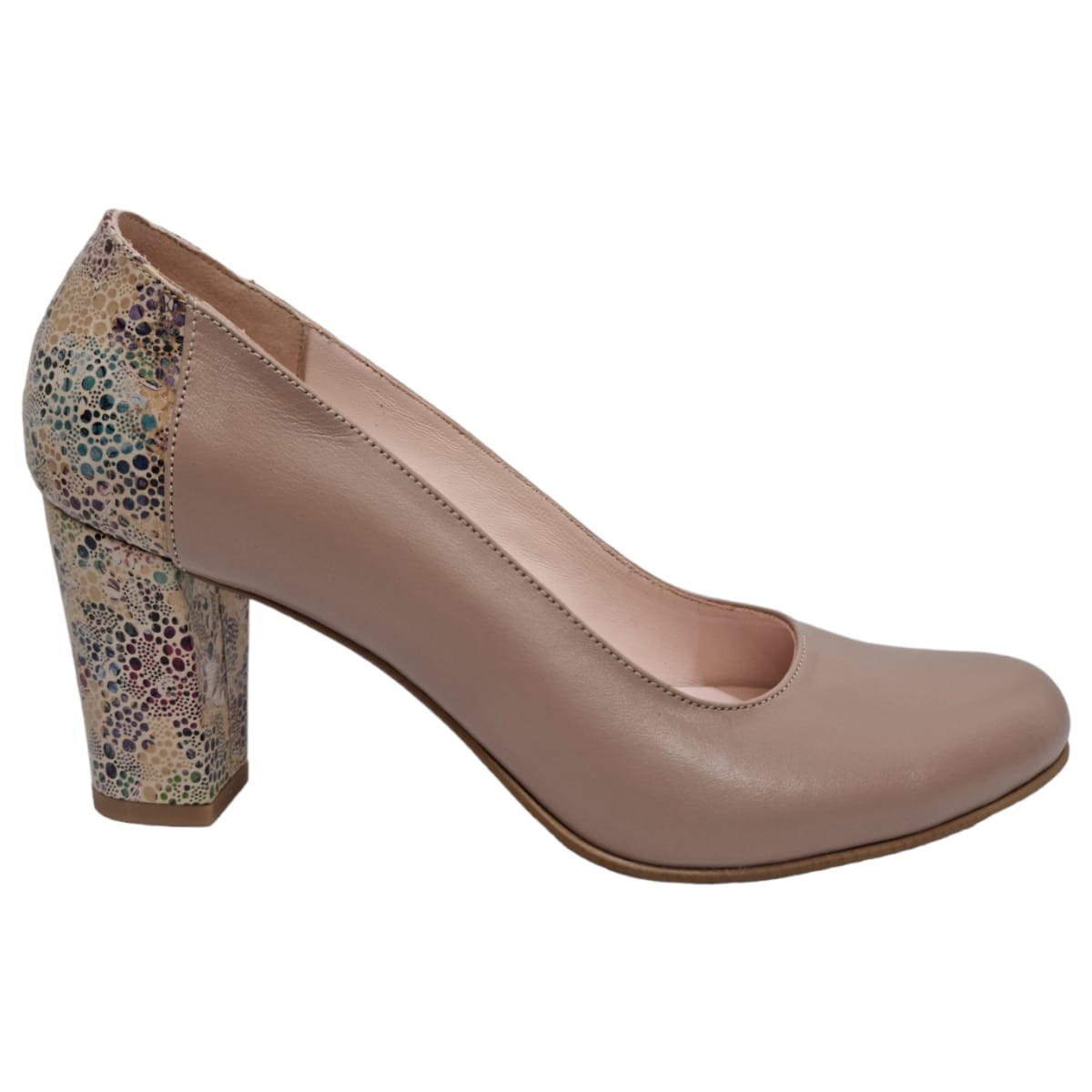 Pantofi Damă Eleganți Din Piele Naturală Nude 20247