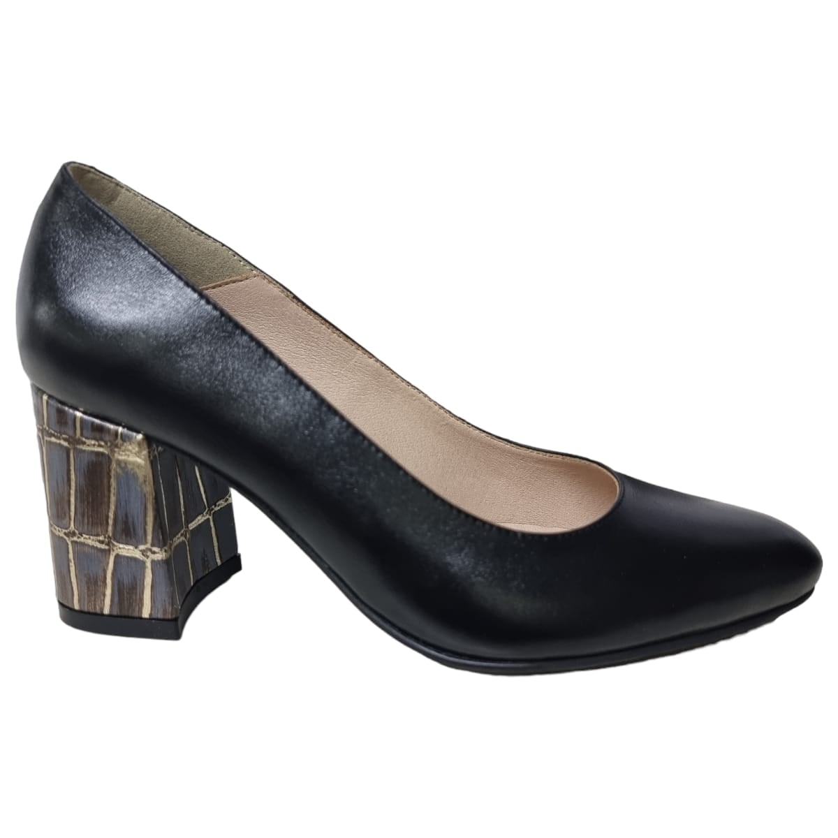 Pantofi Damă Eleganți Din Piele Naturală Neagră Zid 20230