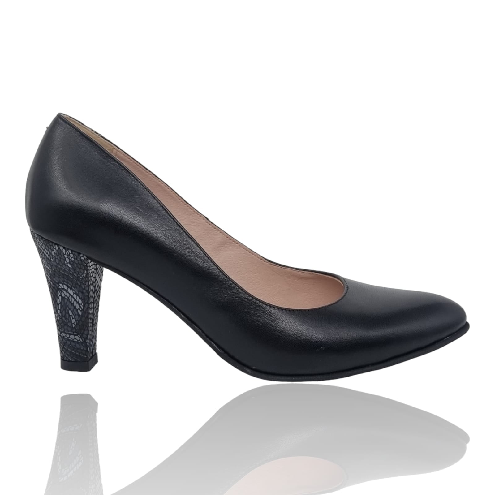 Pantofi Damă Eleganți Din Piele Naturală Negru 20235