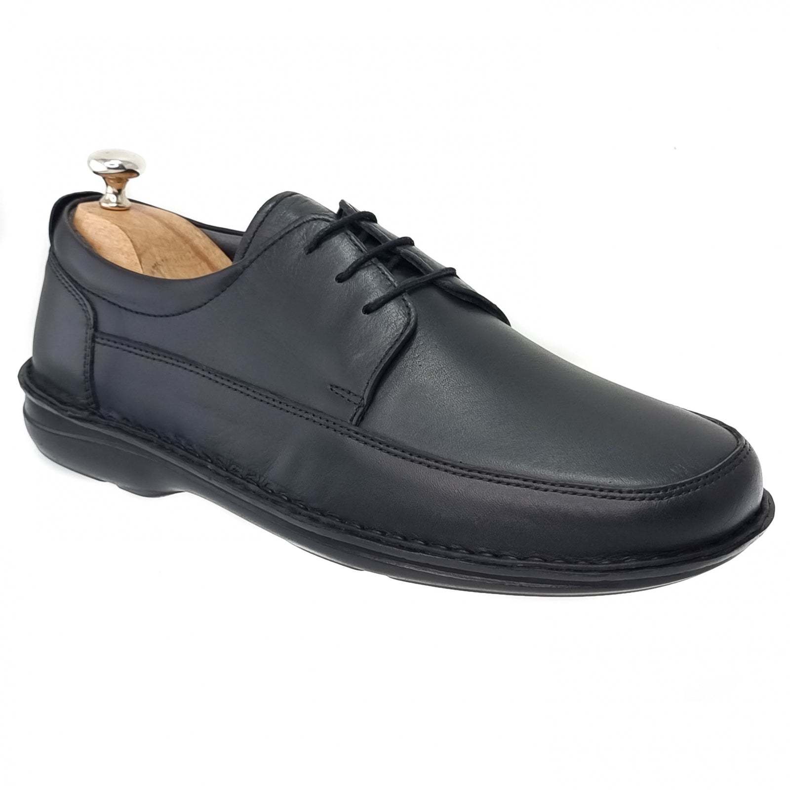 Pantofi Bărbați Casual Din Piele Naturală Neagră 2521