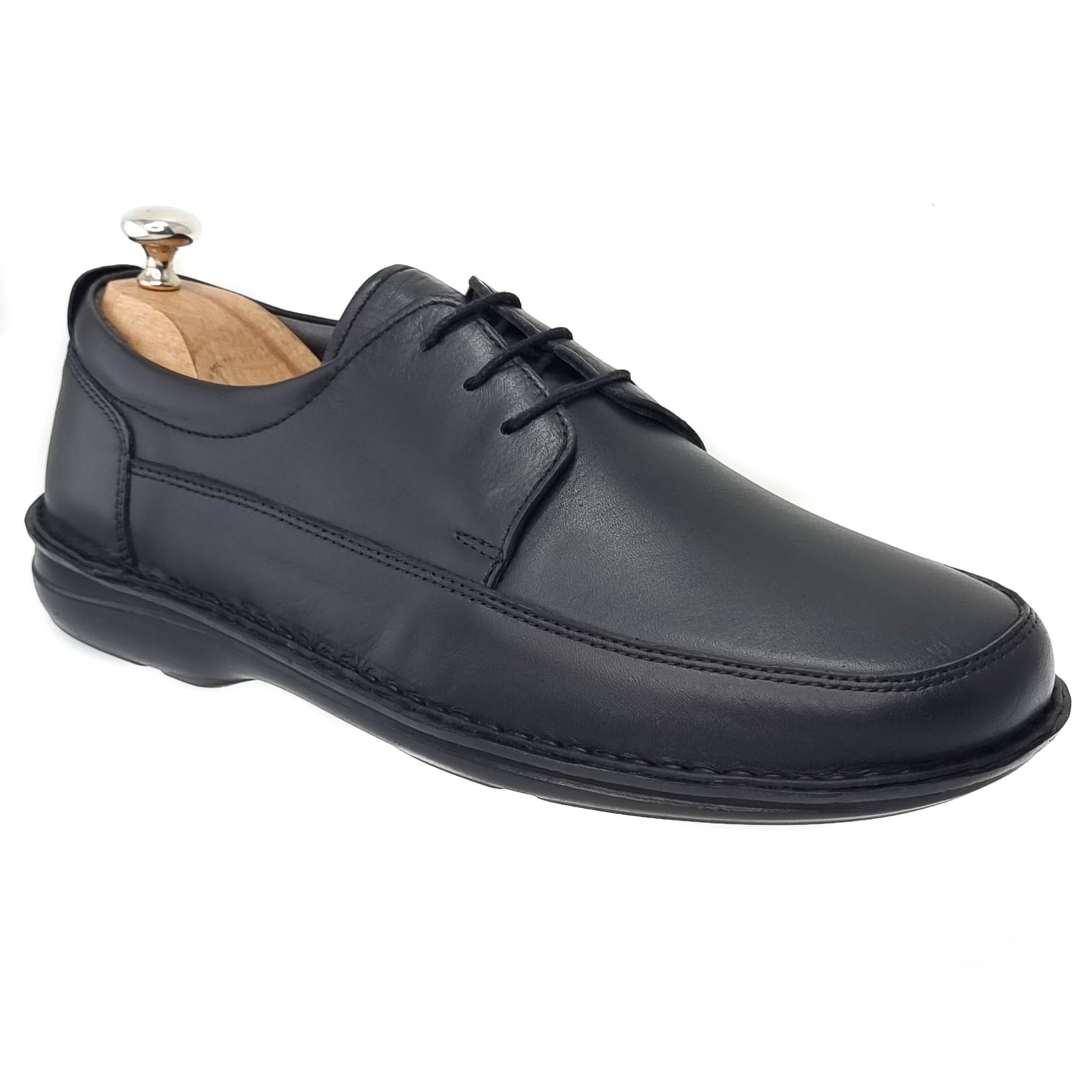 Pantofi Bărbați Casual Din Piele Naturală Neagră 2521