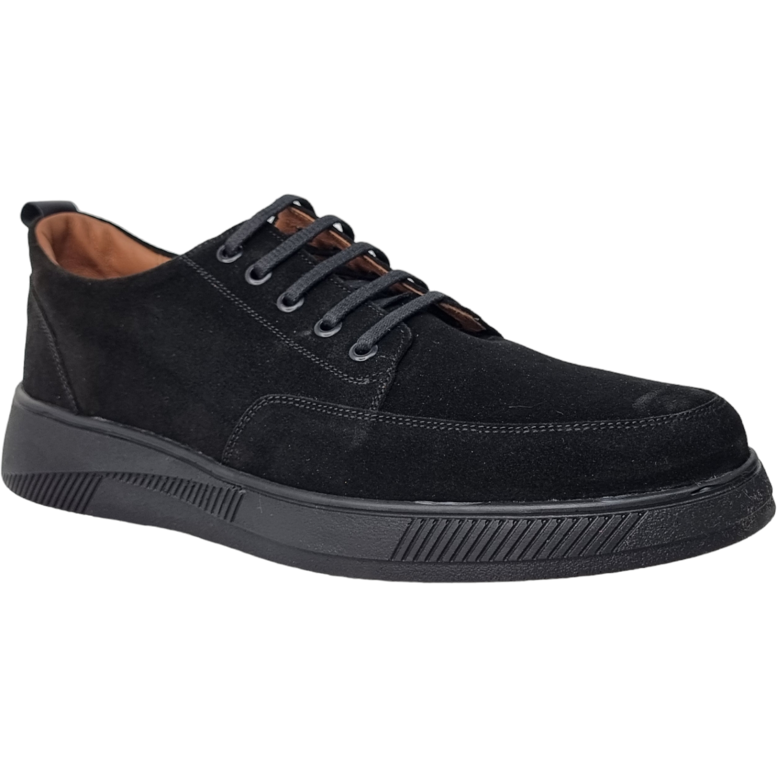 Pantofi Bărbați Eleganți Din Catifea Neagră 504