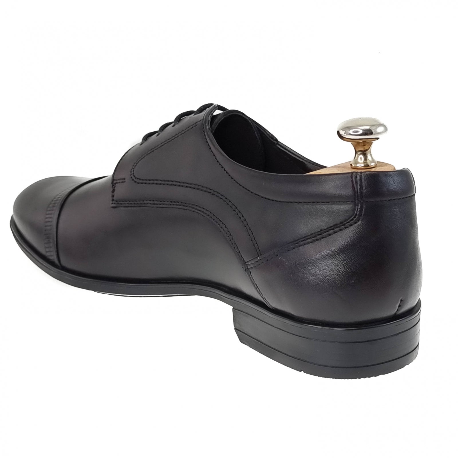 Pantofi Bărbați Eleganți Din Piele Naturală Neagra 500