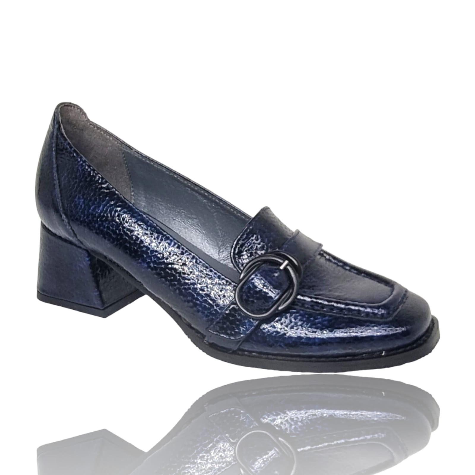 Pantofi de Damă din Piele Naturală Blue 20191