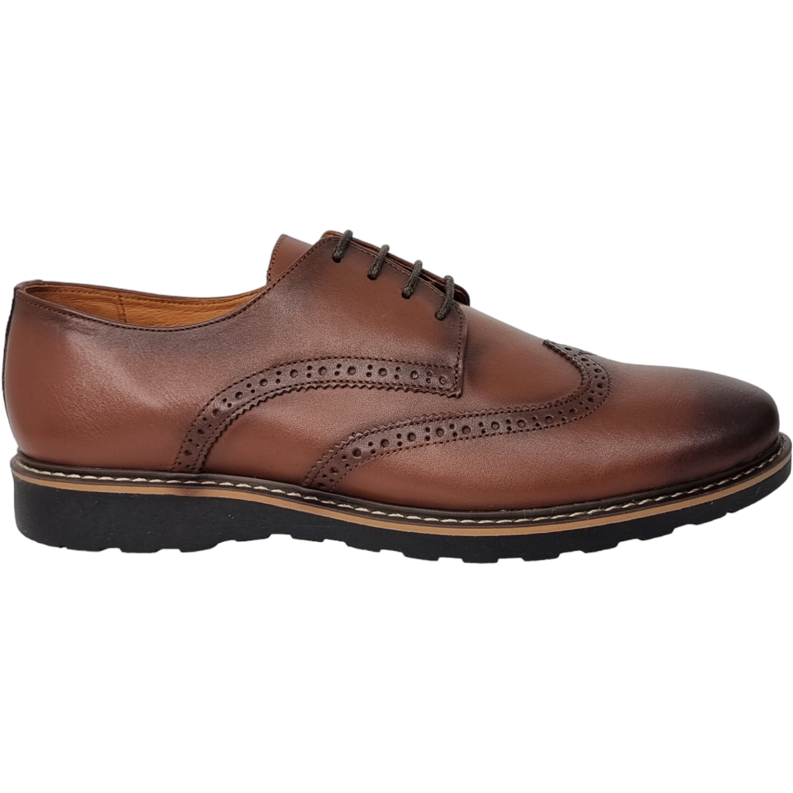 Pantofi Bărbați Eleganți Din Piele Naturală Maro 529