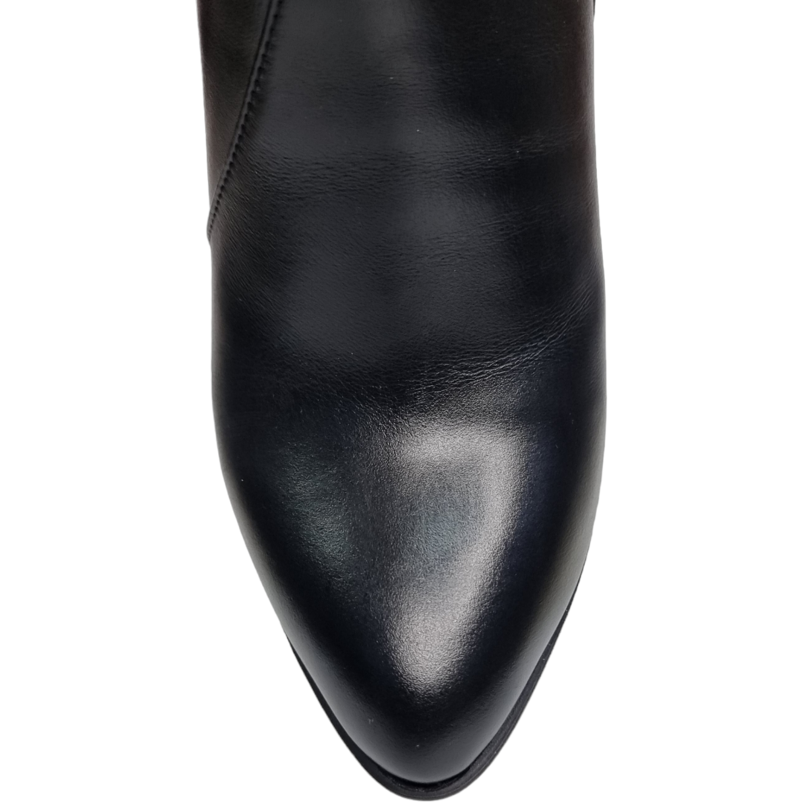 Ghete Damă Elegante Din Piele Naturală Neagră 40119