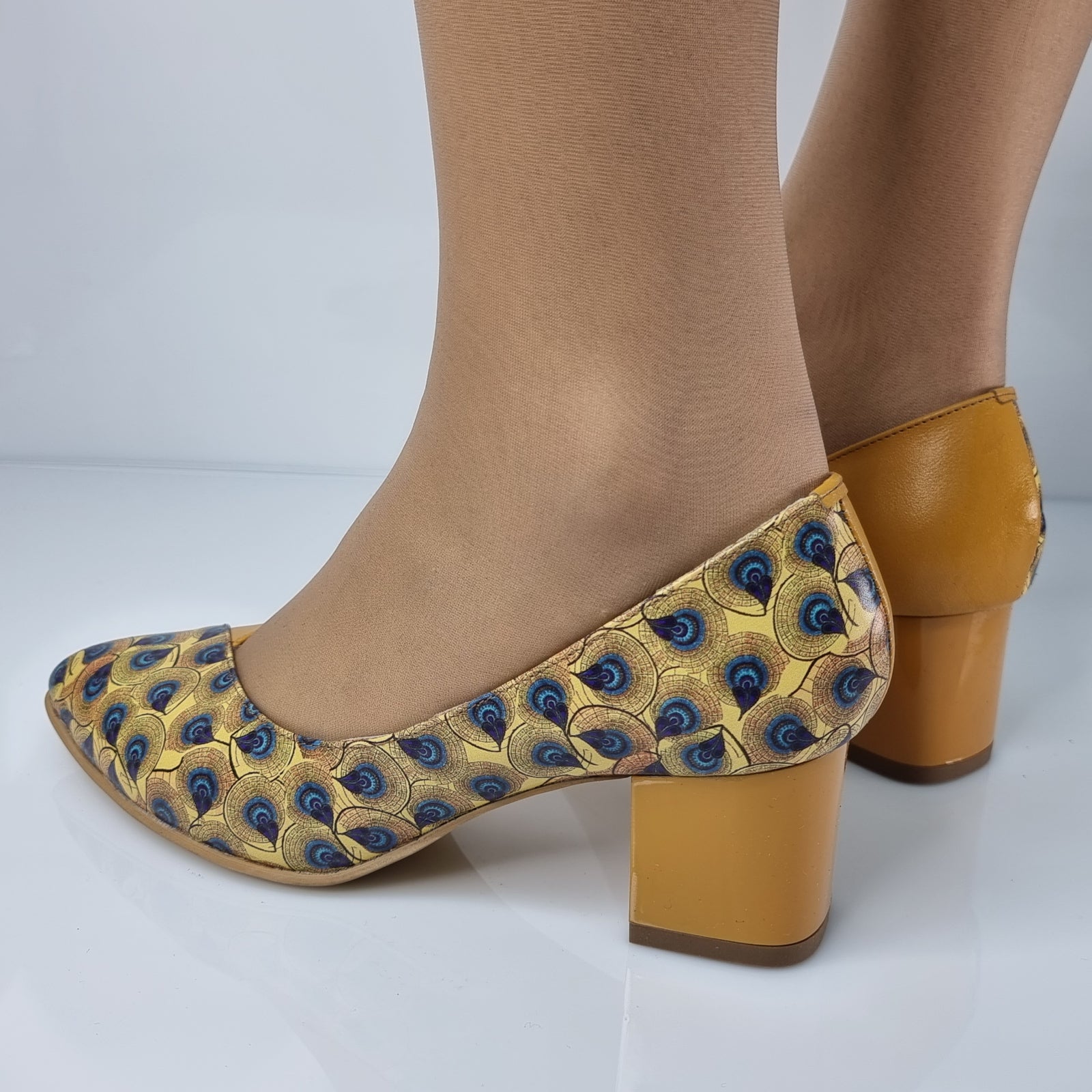 Pantofi Damă Eleganți Din Piele Naturală Mustar 20173