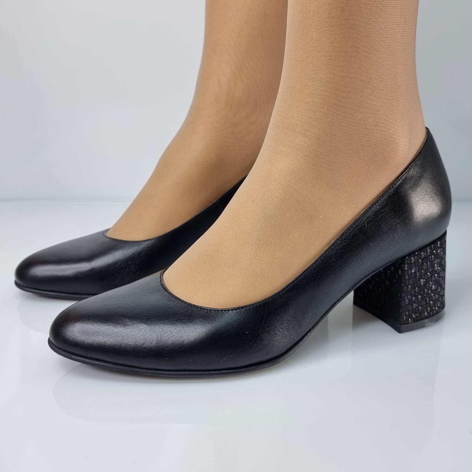 Pantofi Damă Eleganți Din Piele Naturală Neagră 20180