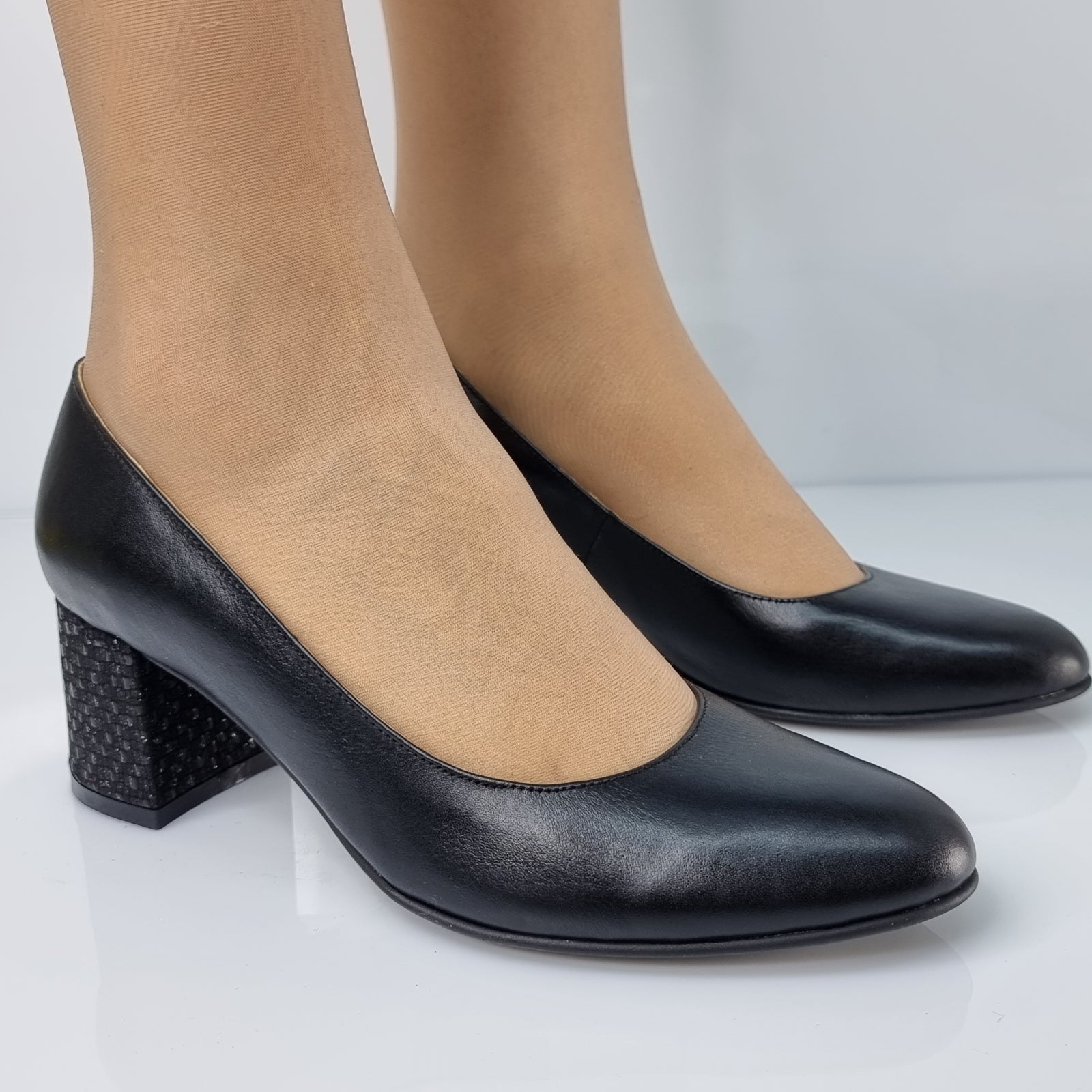 Pantofi Damă Eleganți Din Piele Naturală Neagră 20180