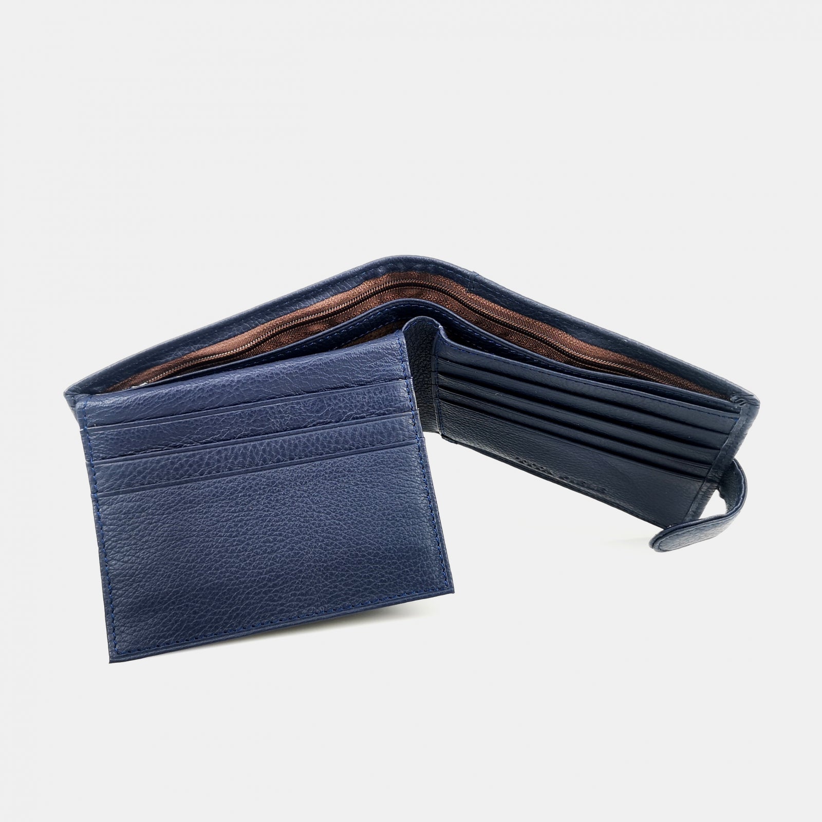 Portofel Bărbați Din Piele Naturală Blue 55500
