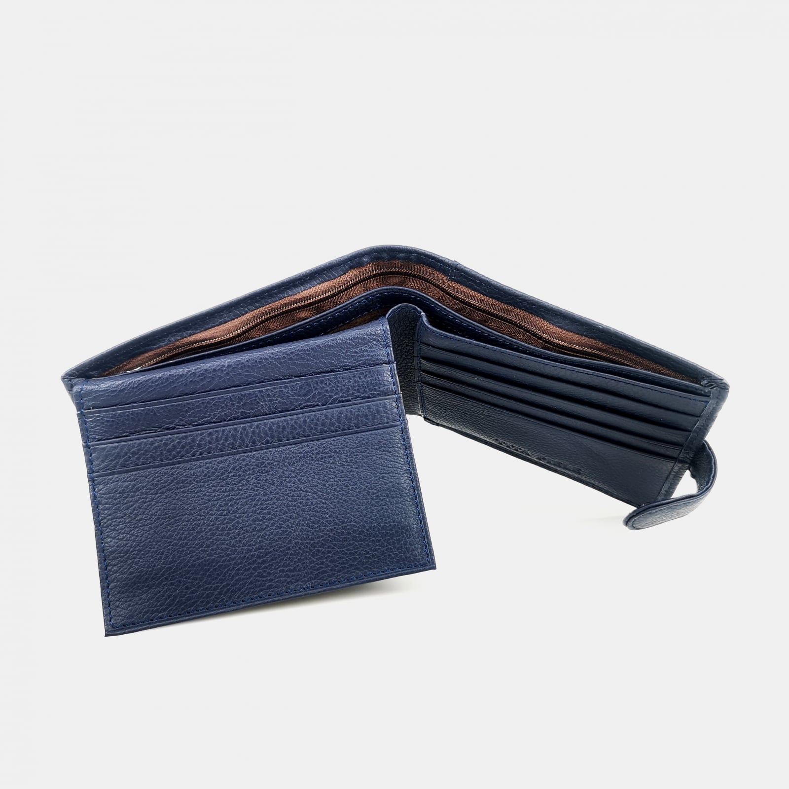 Portofel Bărbați Din Piele Naturală Blue 55500