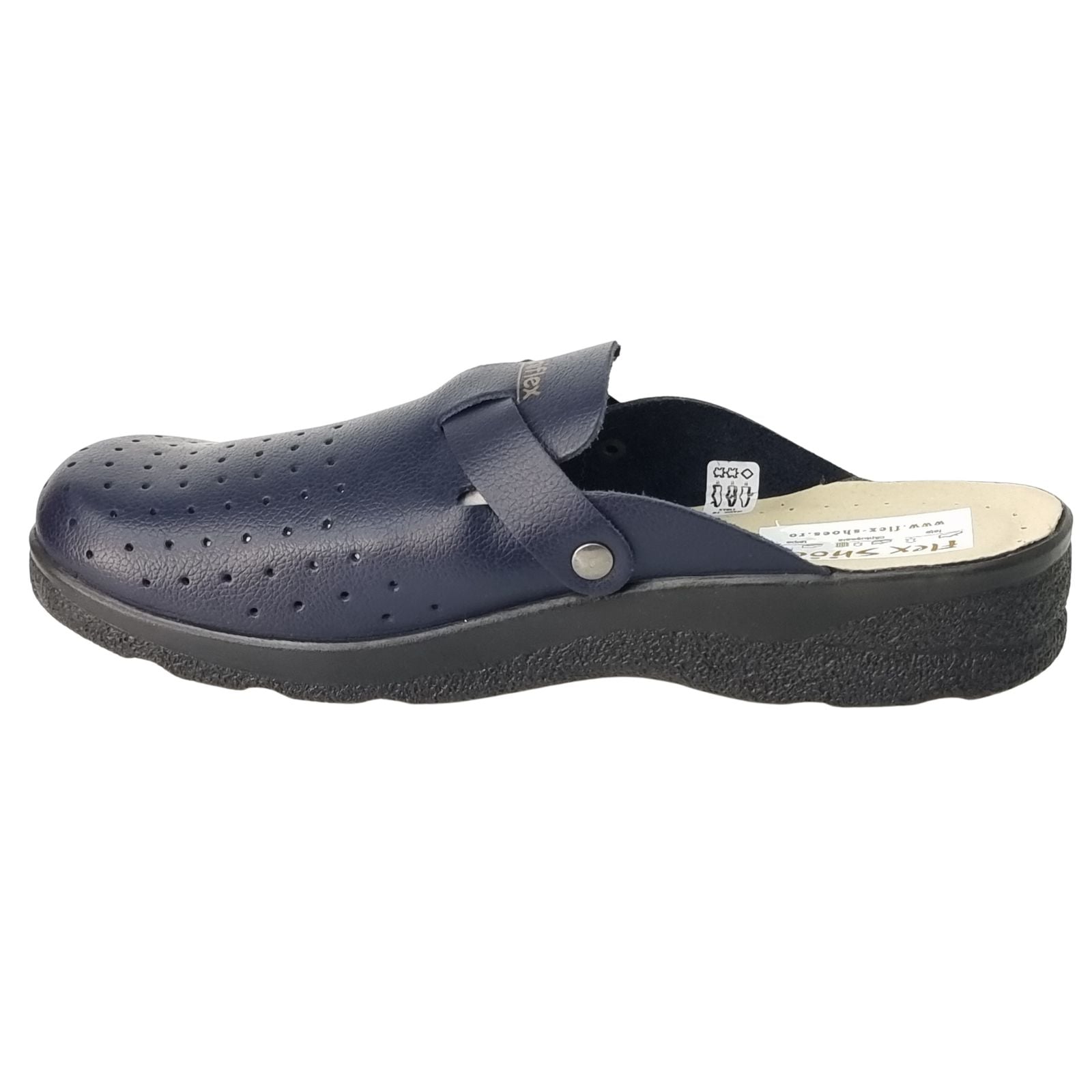Sandale Sanitare Damă Din Piele Naturală Blue 8105
