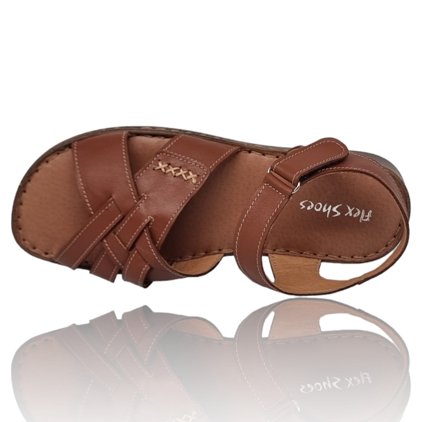 Sandale Damă Casual Confort Din Piele Naturală Maro 13729