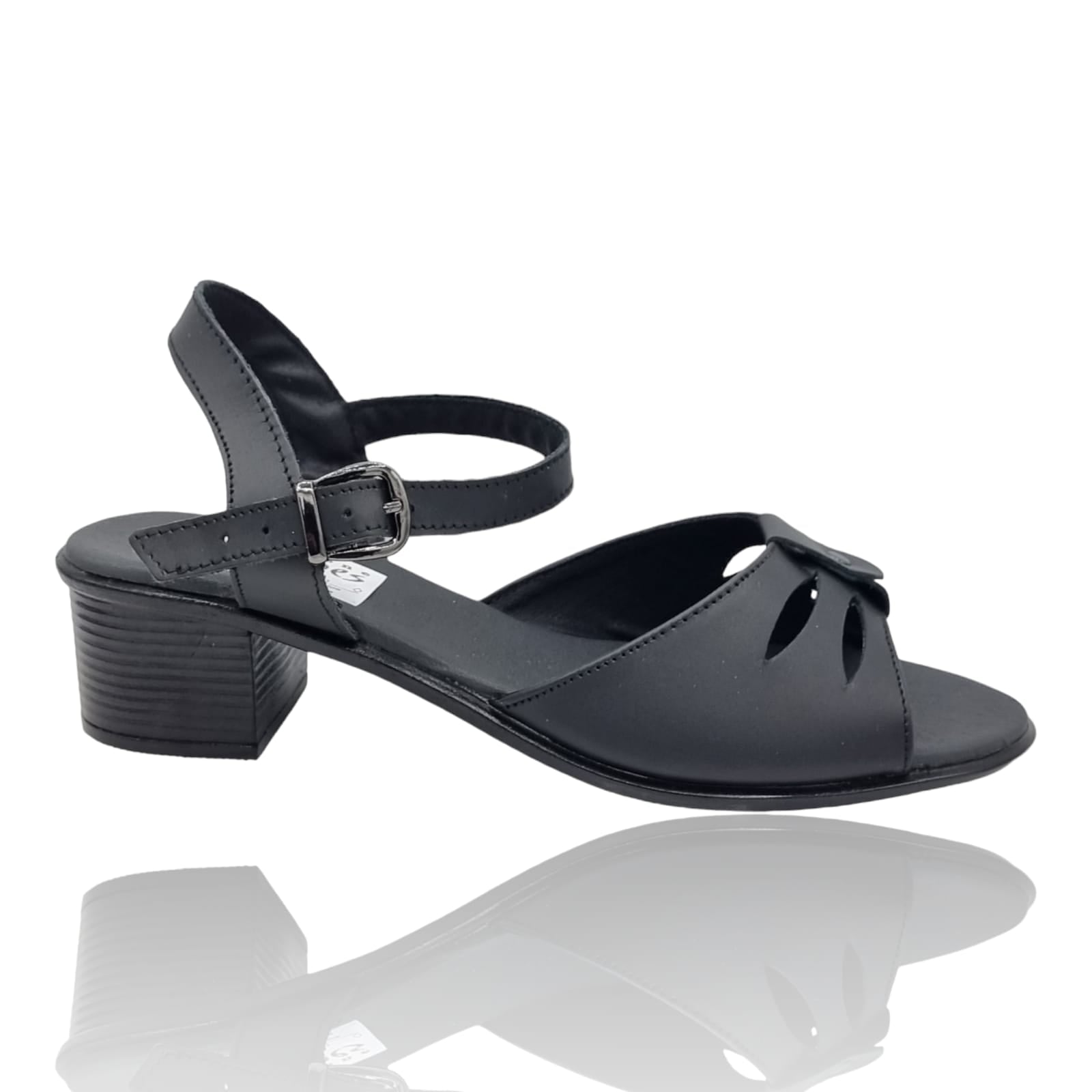 Sandale Damă Din Piele Naturală Neagra 13619