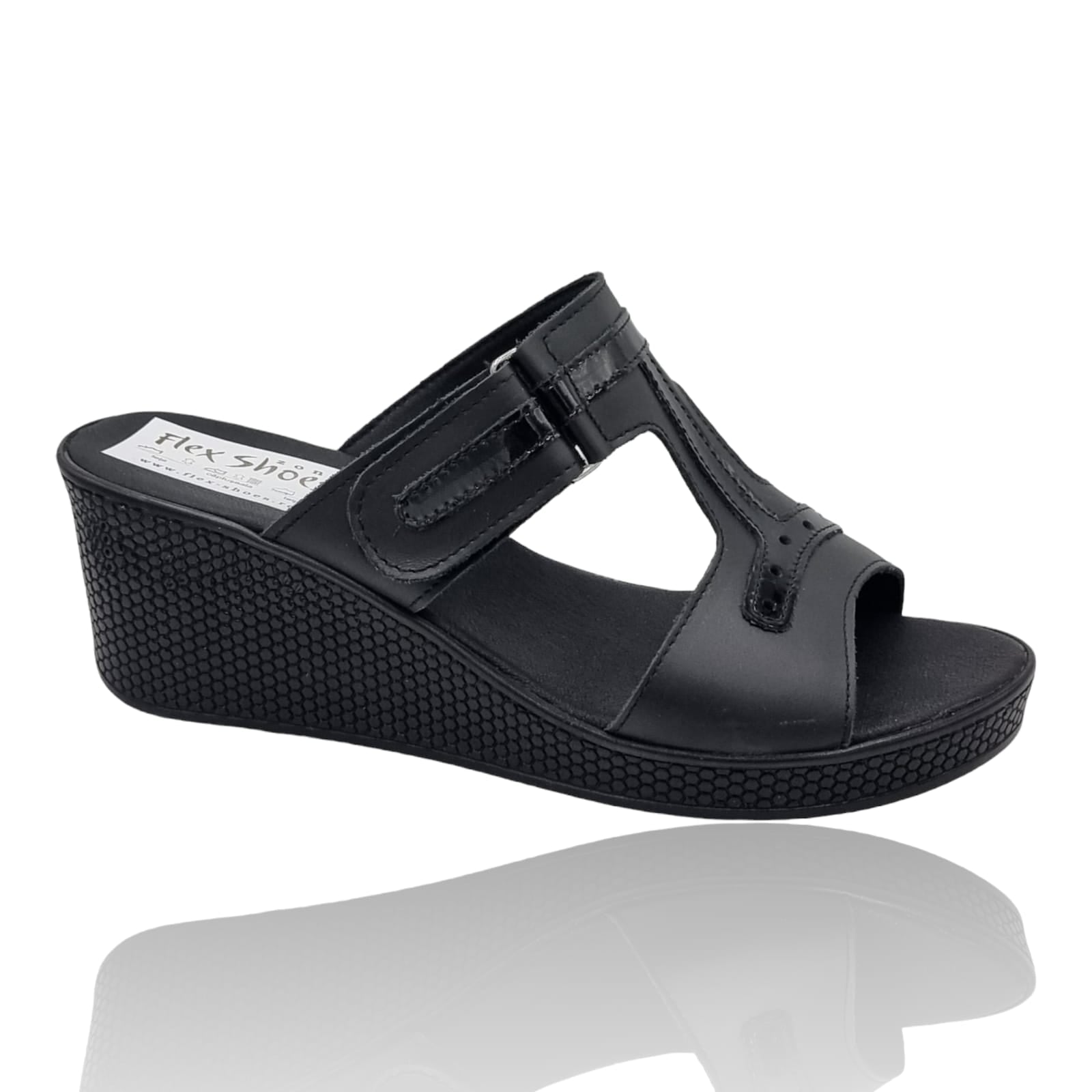 Sandale Damă Din Piele Naturală Neagra 13628