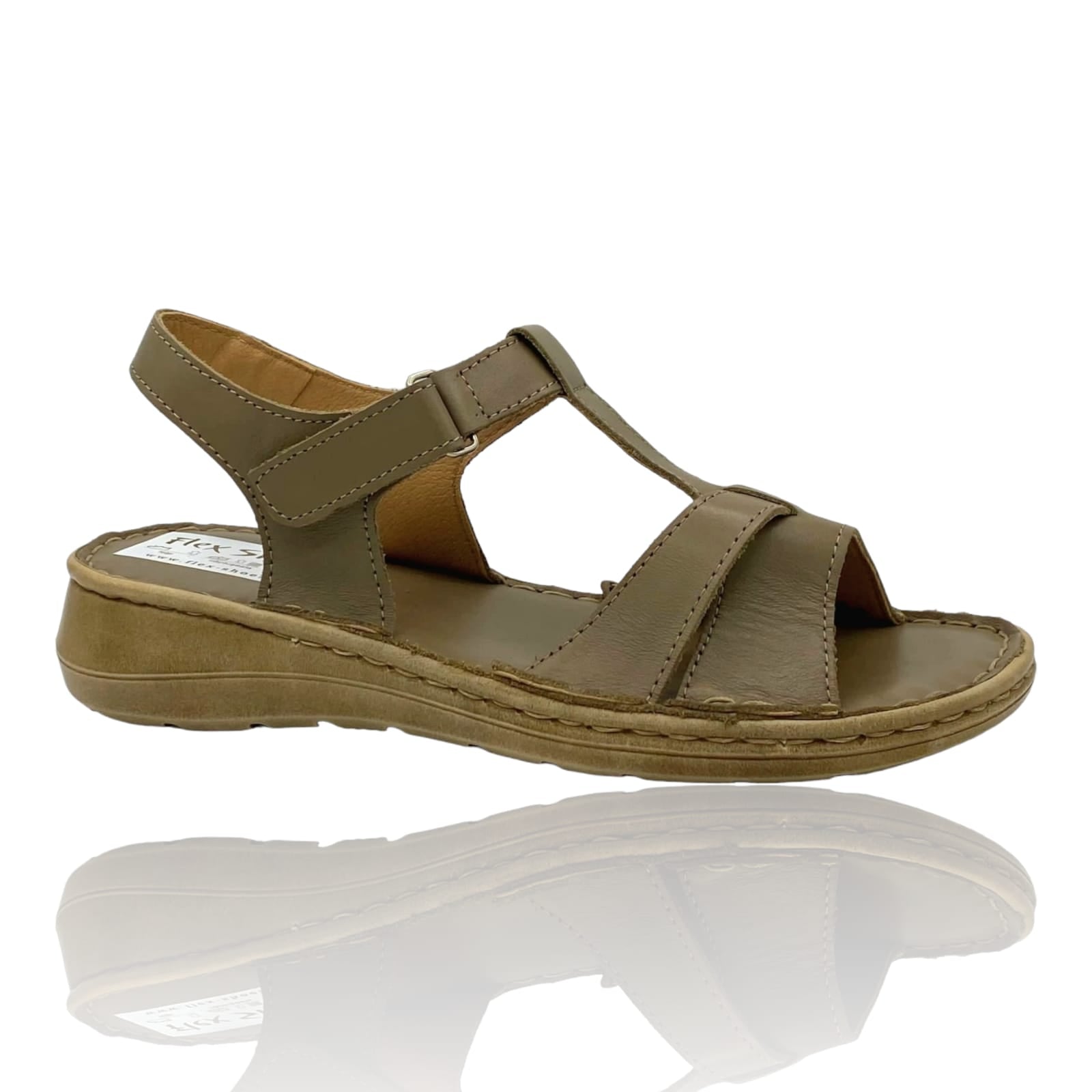 Sandale Damă Din Piele Naturală Bej 13629