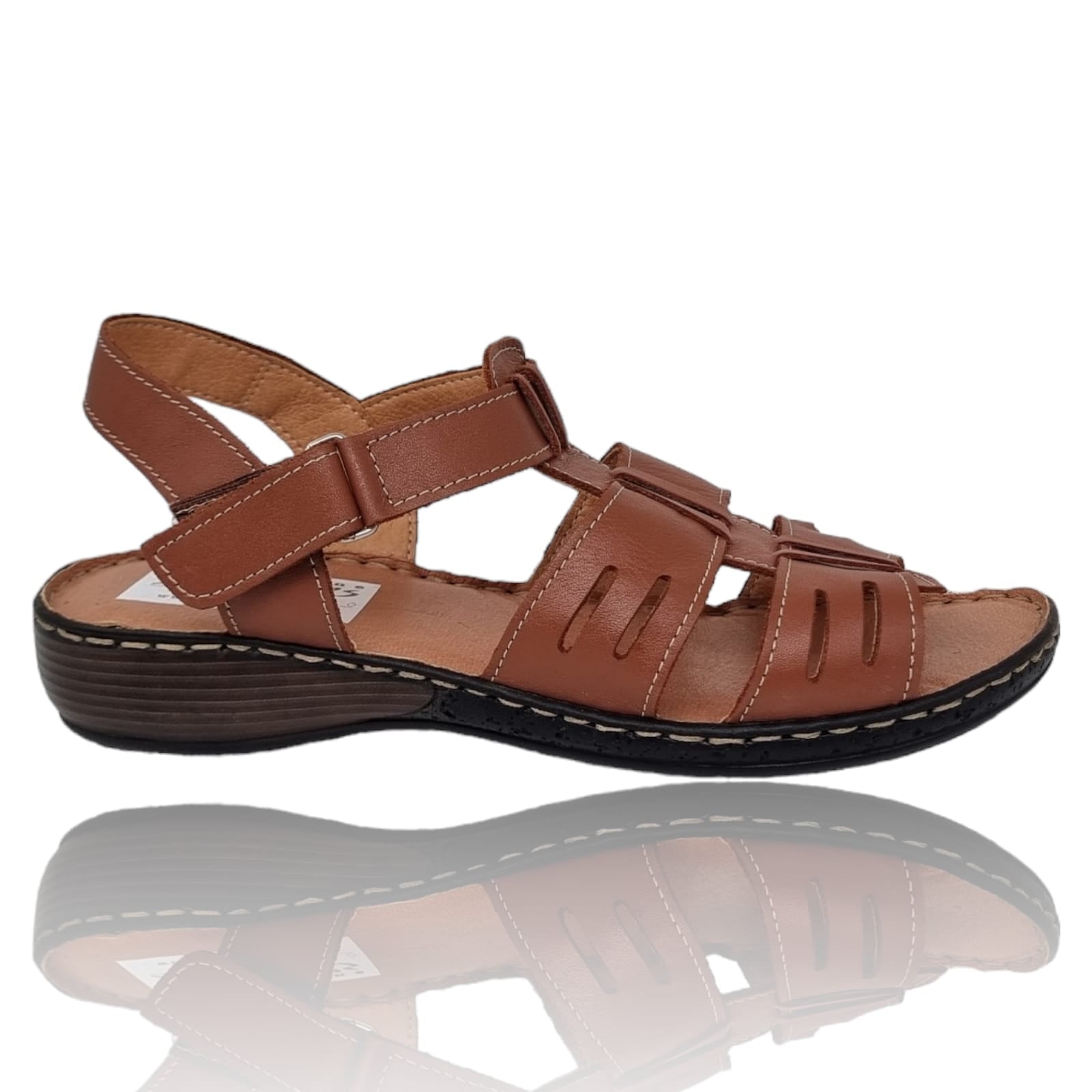 Sandale Damă Casual Confort Din Piele Naturală Maro 13711
