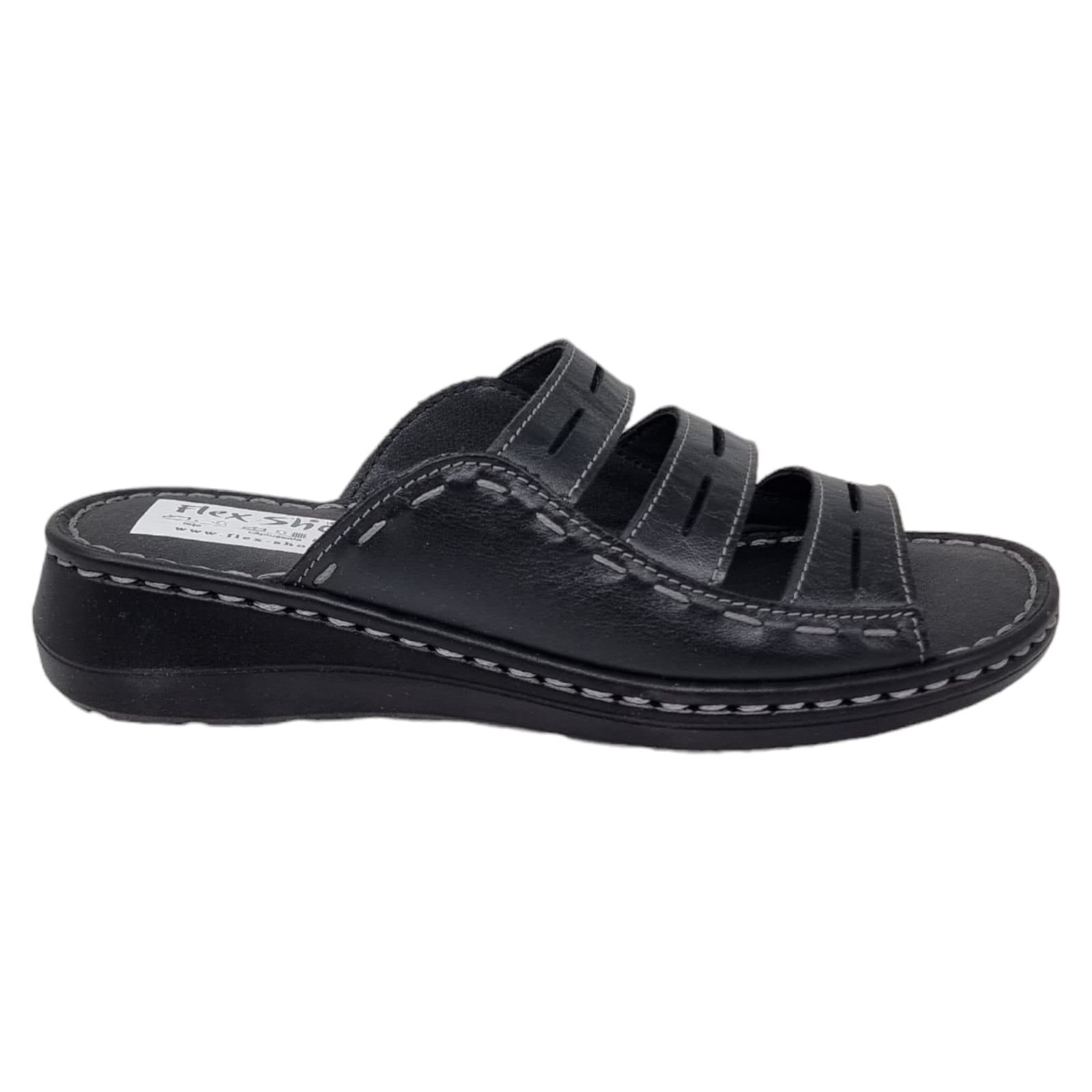 Sandale Damă Casual Confort Din Piele Naturală Neagra 13717